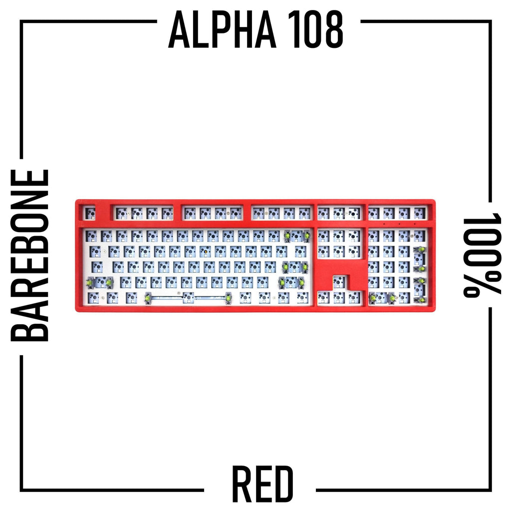 Alpha 108 - 100% Wireless Mechanical Keyboard Barebone Kit