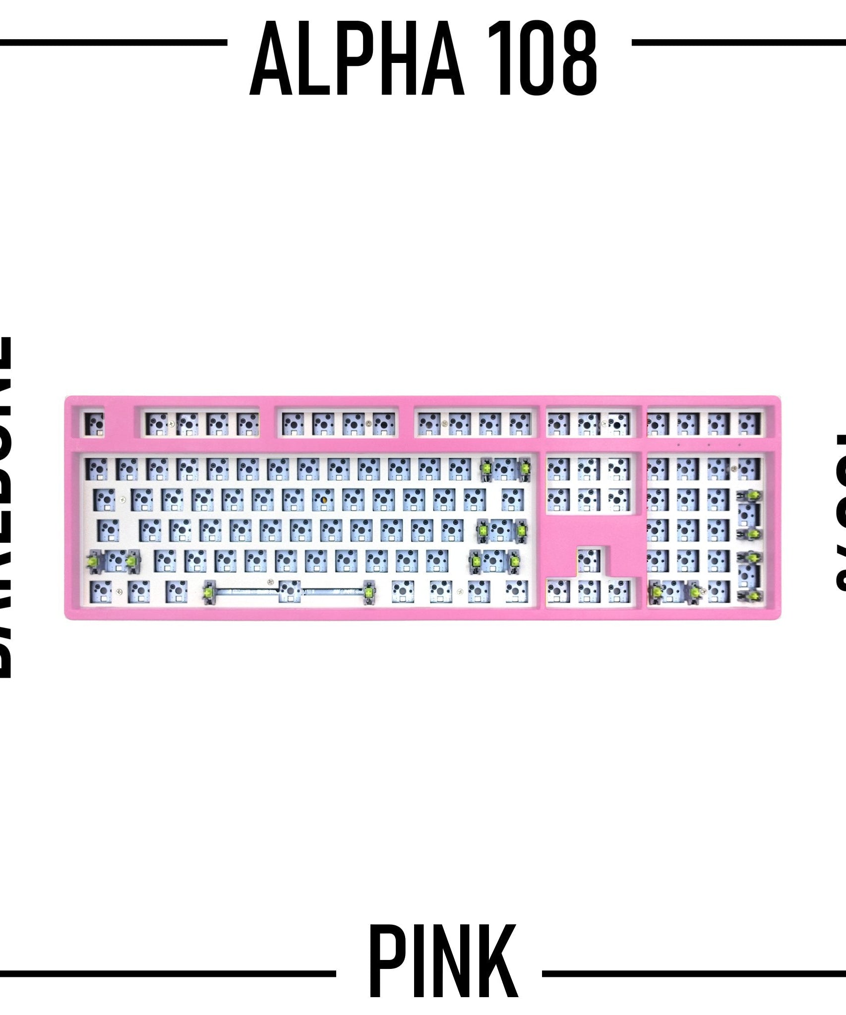 Alpha 108 - 100% Wireless Mechanical Keyboard Barebone Kit