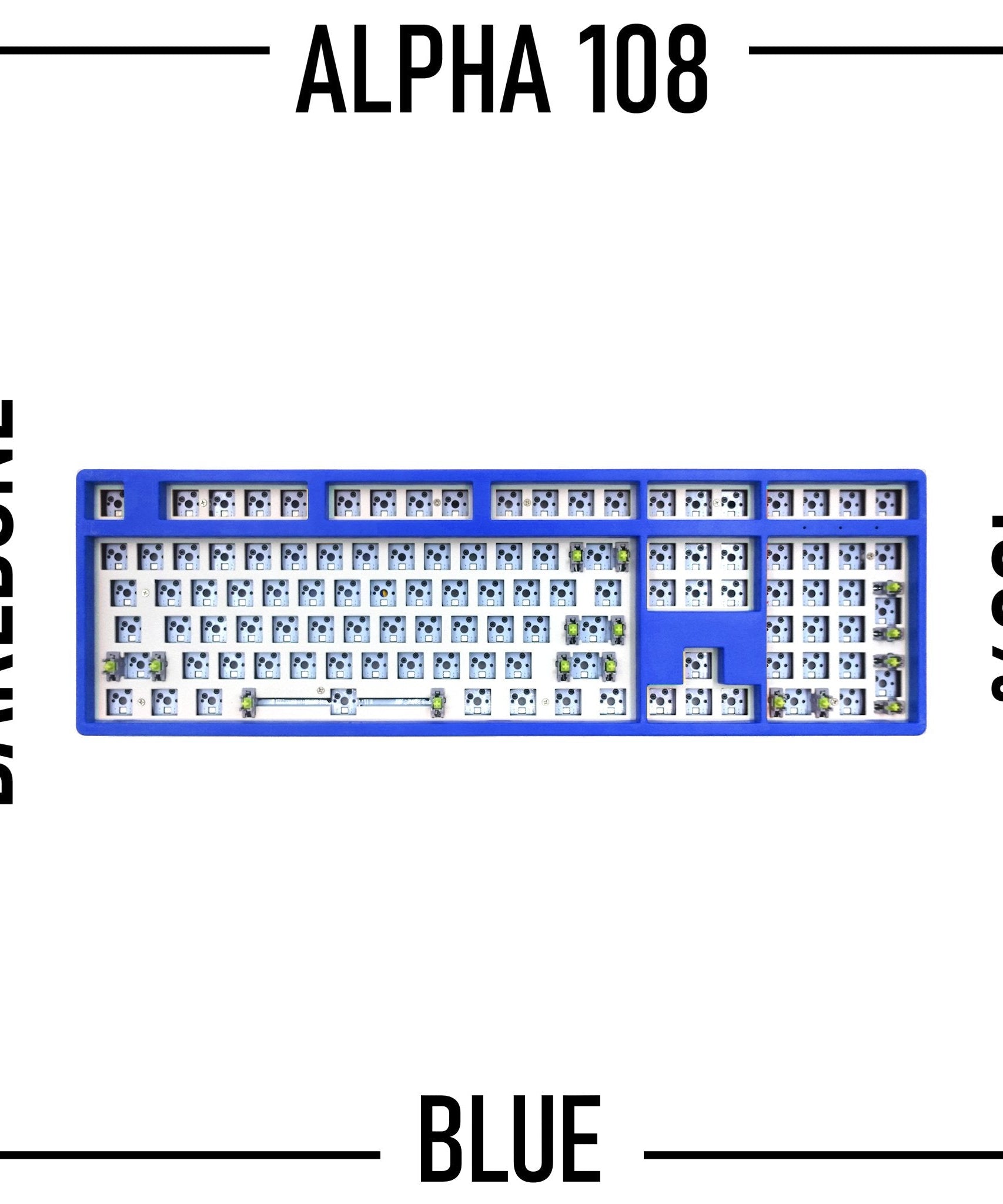 Alpha 108 - 100% Wireless Mechanical Keyboard Barebone Kit