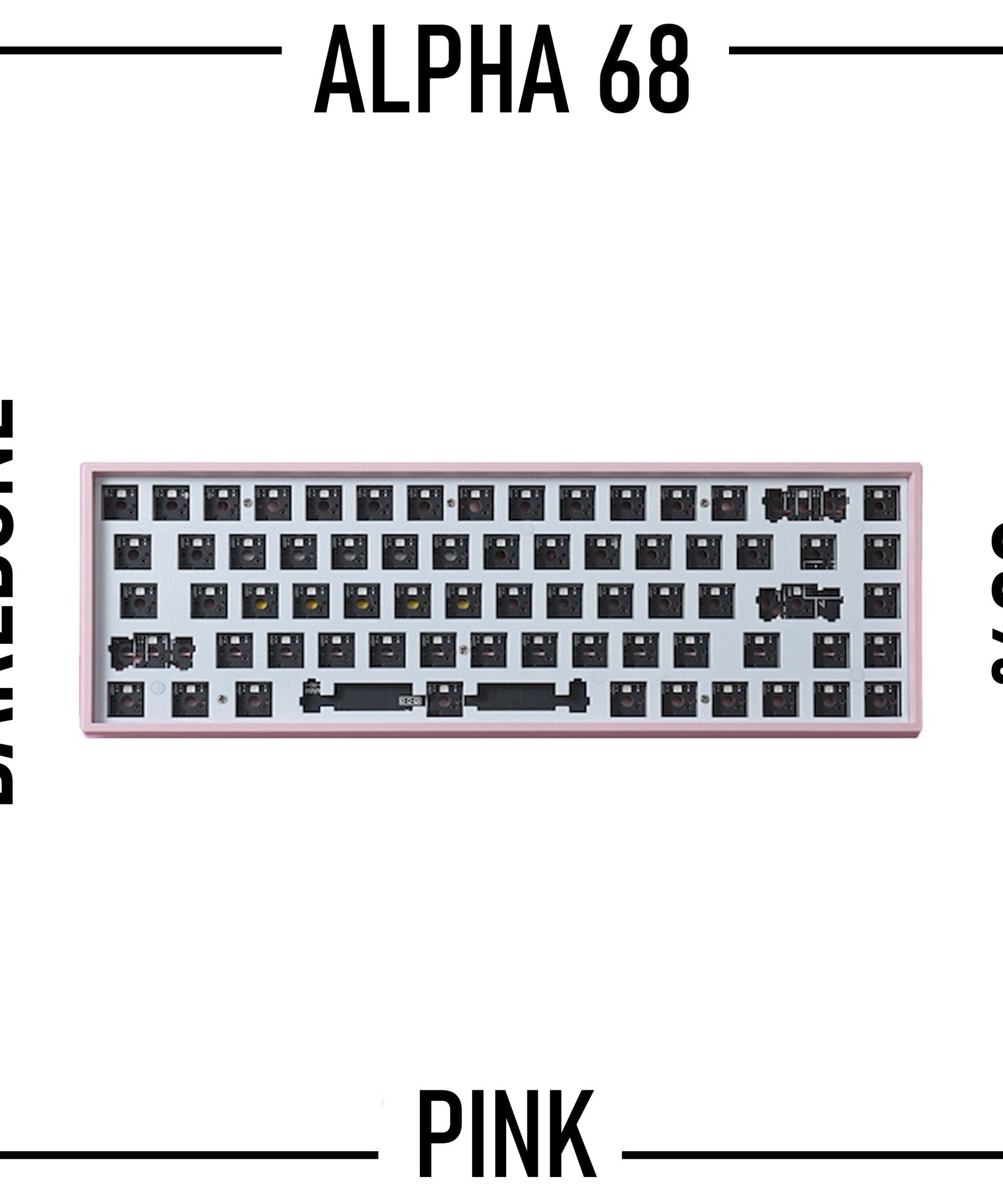 Alpha 68 - 65% Wireless Mechanical Keyboard Barebone Kit