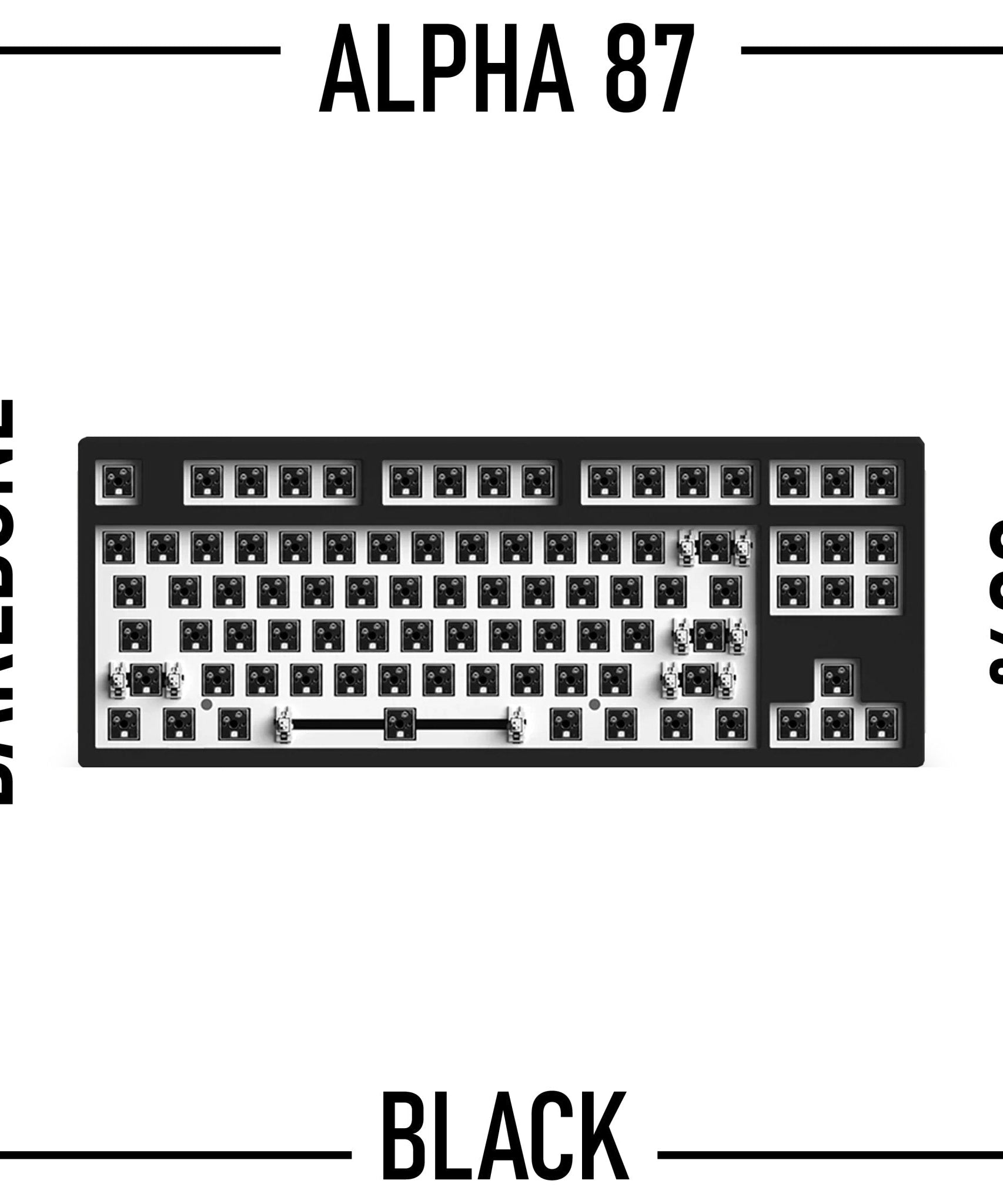 Alpha 87 - 80% TKL Wireless Mechanical Keyboard Barebone Kit
