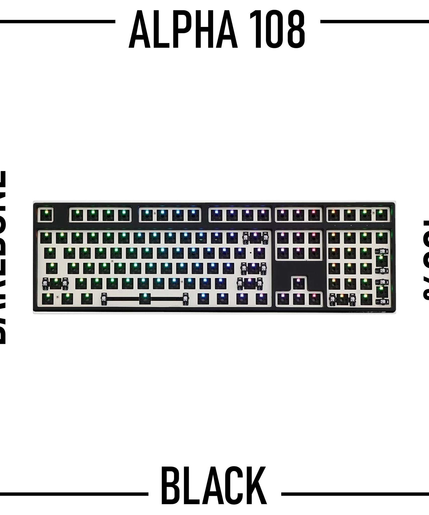 Alpha 108 - 100% Wireless Mechanical Keyboard Barebone Kit