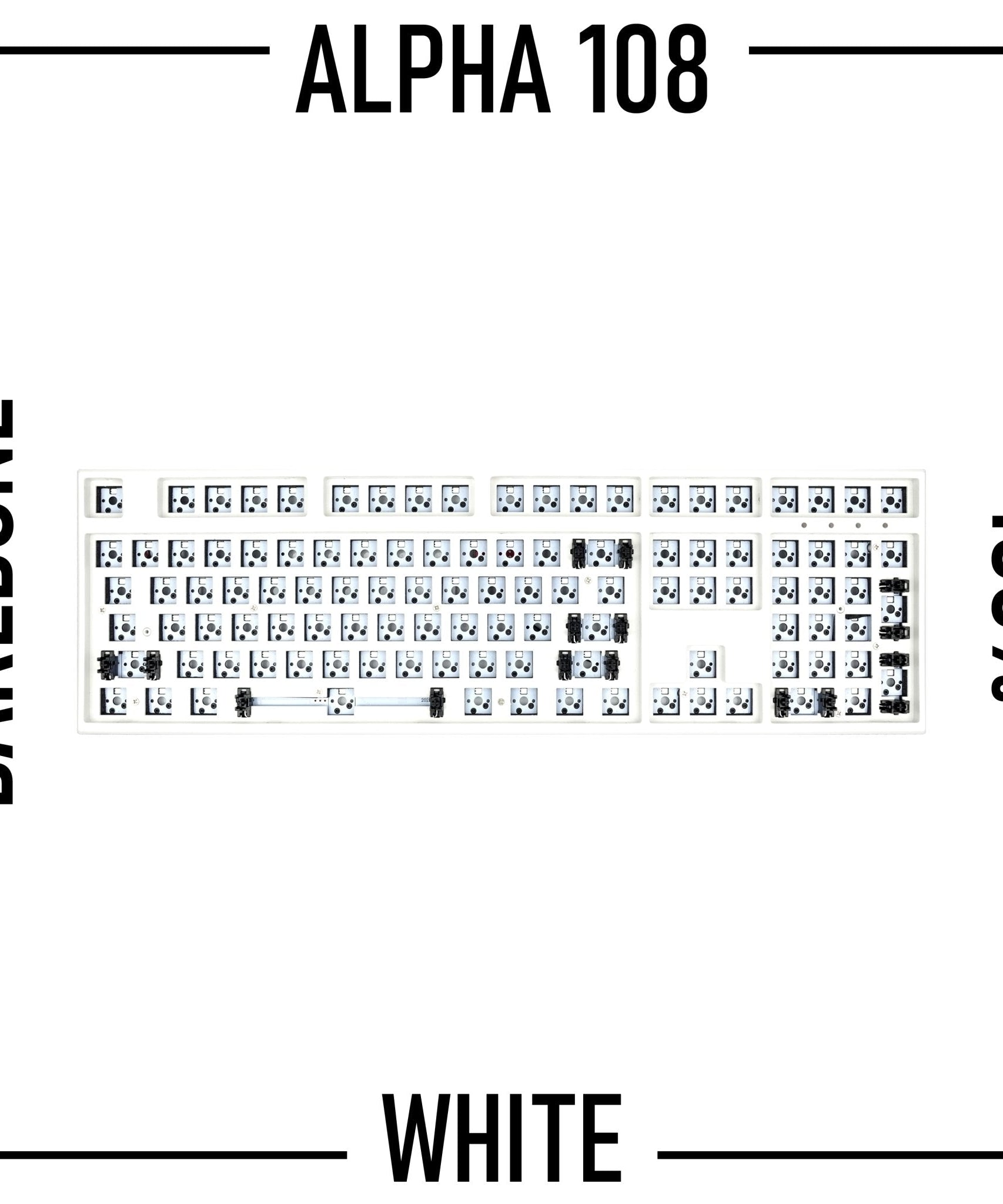 Alpha 108 - 100% Wireless Mechanical Keyboard Barebone Kit
