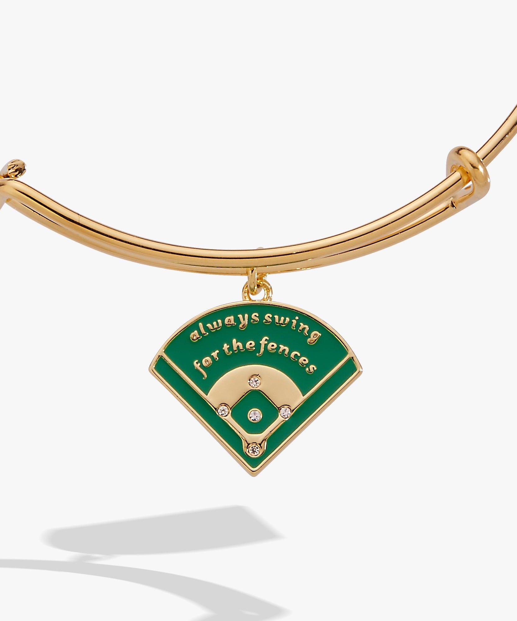 "Always Swing for the Fences" Charm Bangle