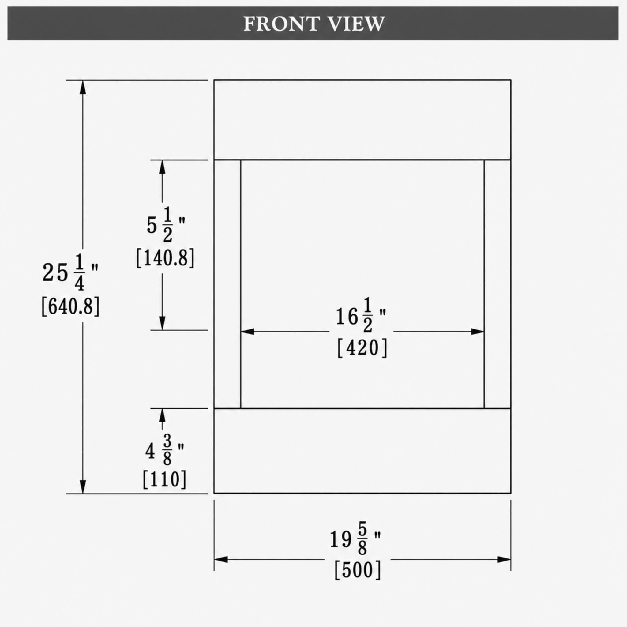 Amantii Cube 2025WM Freestanding Electric Fireplace [CUBE-2025WM] (SAK16508)