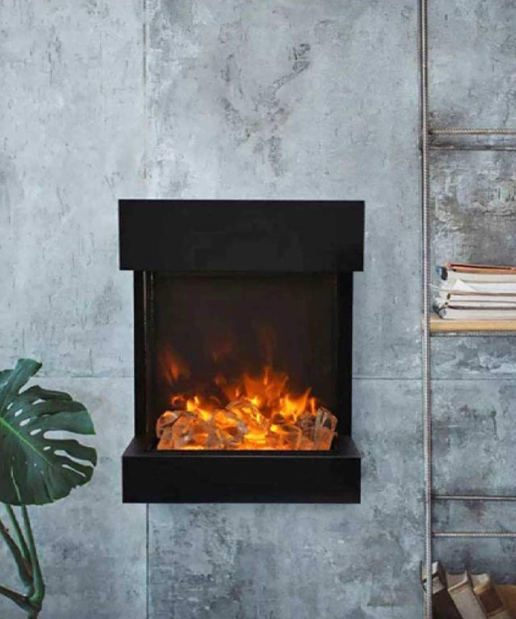 Amantii Cube 2025WM Freestanding Electric Fireplace [CUBE-2025WM] (SAK16508)