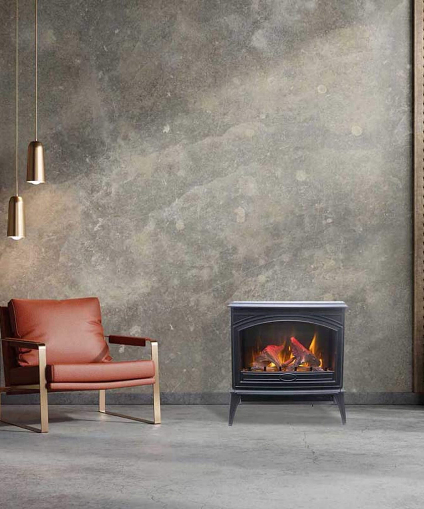 Amantii Freestanding Cast-Iron Electric Fireplace [E50-NA] (SAK53610)