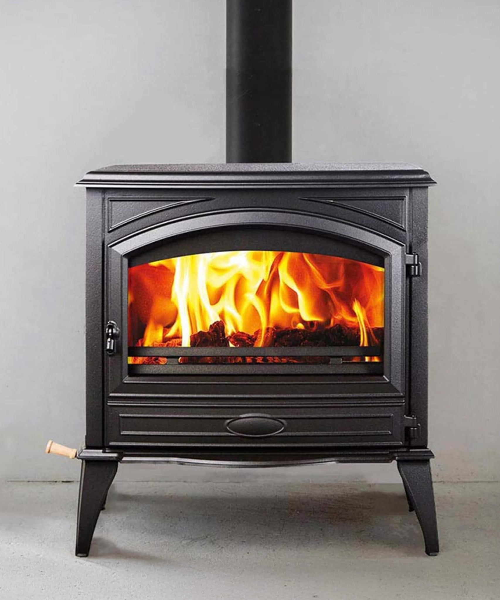 Amantii Lynwood Wood Burning Cast Iron Stove Fireplace [LYNWOOD-W76] (SAK25618)