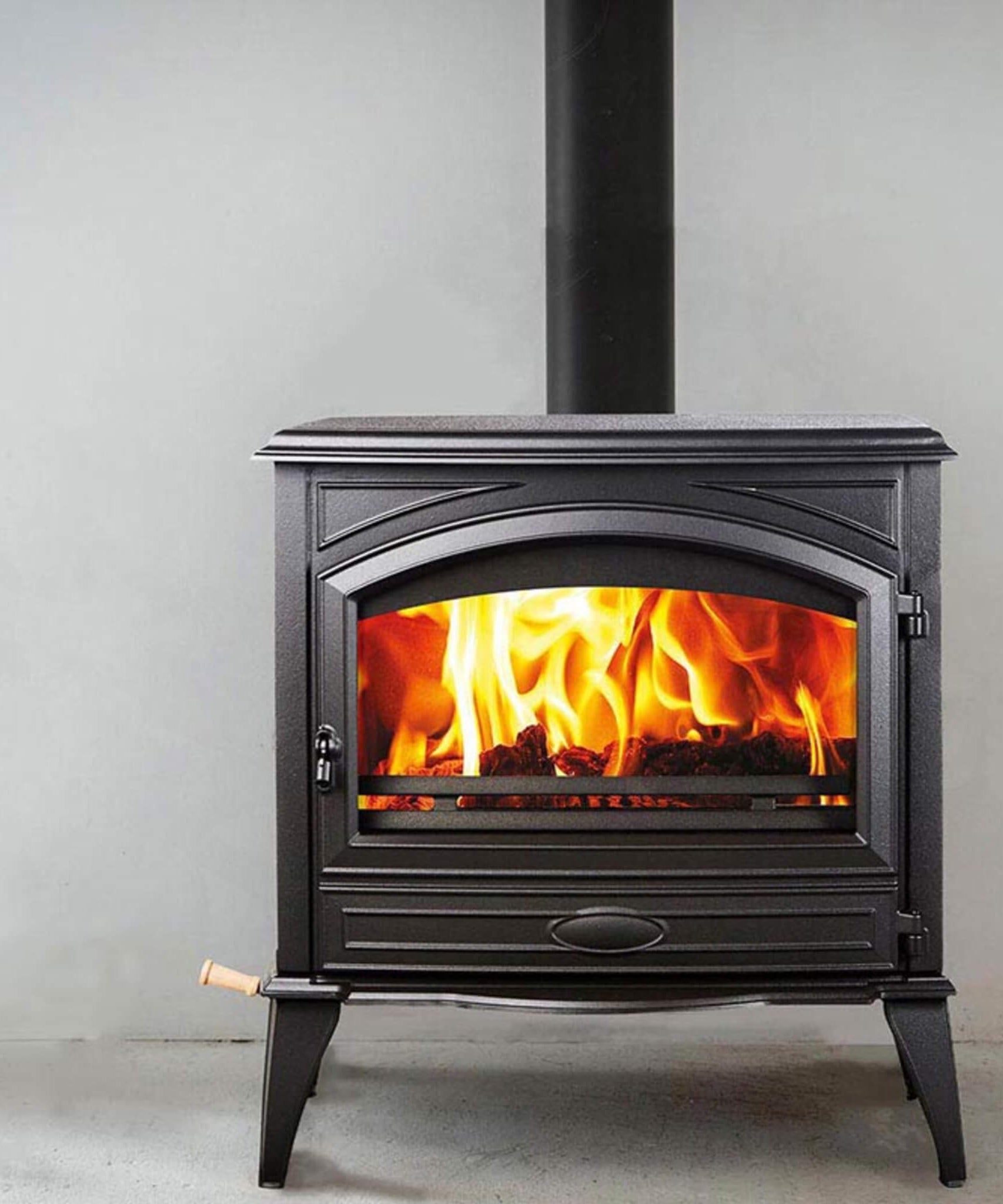 Amantii Lynwood Wood Burning Cast Iron Stove Fireplace [LYNWOOD-W76] (SAK25618)