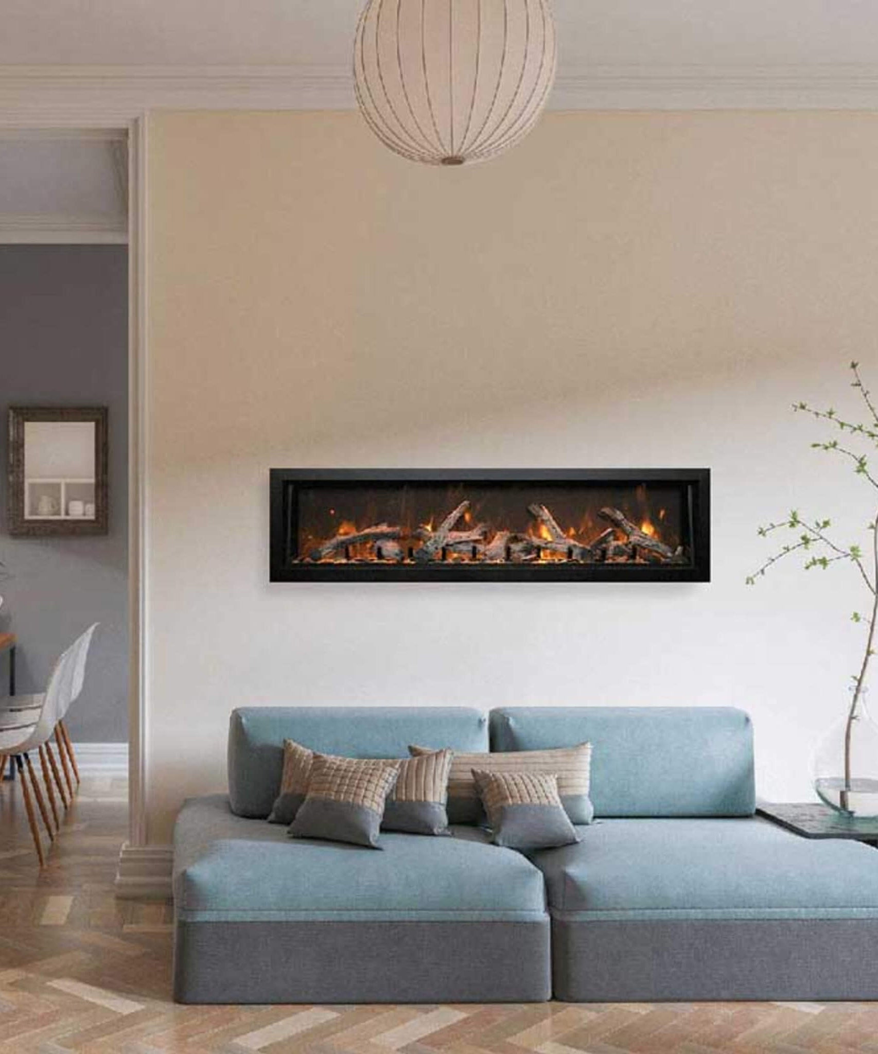 Amantii Panorama BI Deep 60-Inch Smart Electric Fireplace [BI-60-DEEP-OD] (SAK75391)