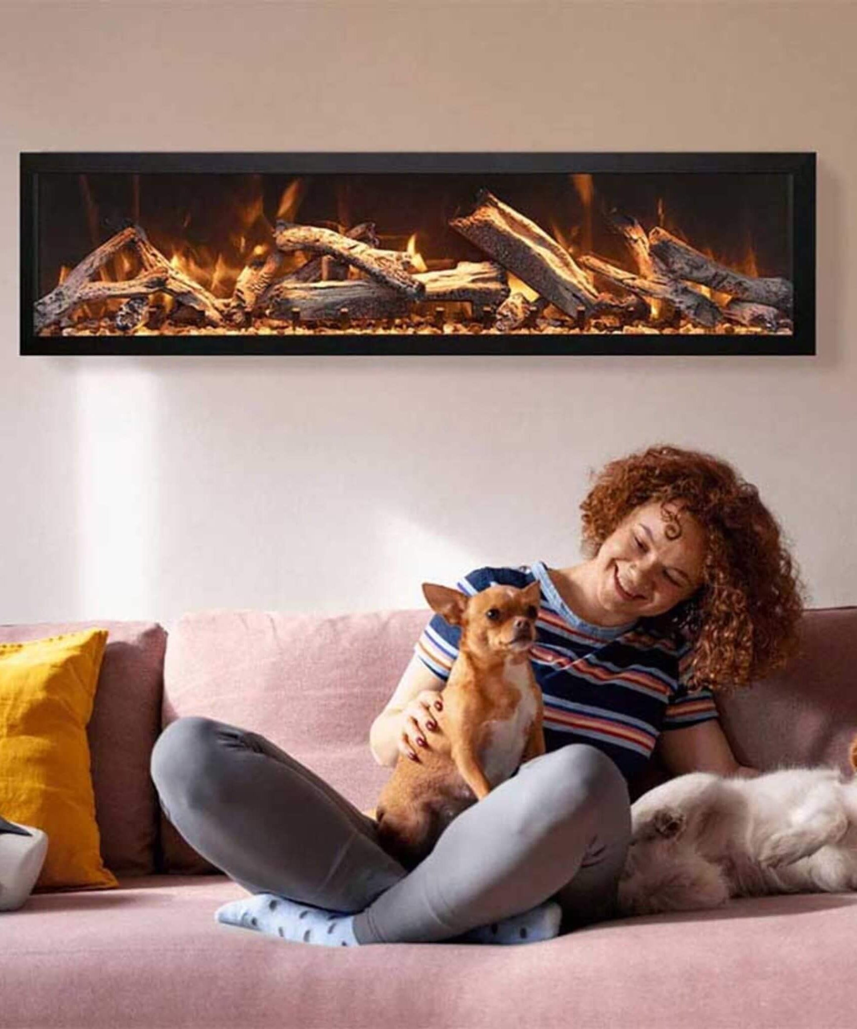 Amantii Panorama BI Deep 60-Inch Smart Electric Fireplace [BI-60-DEEP-OD] (SAK75391)