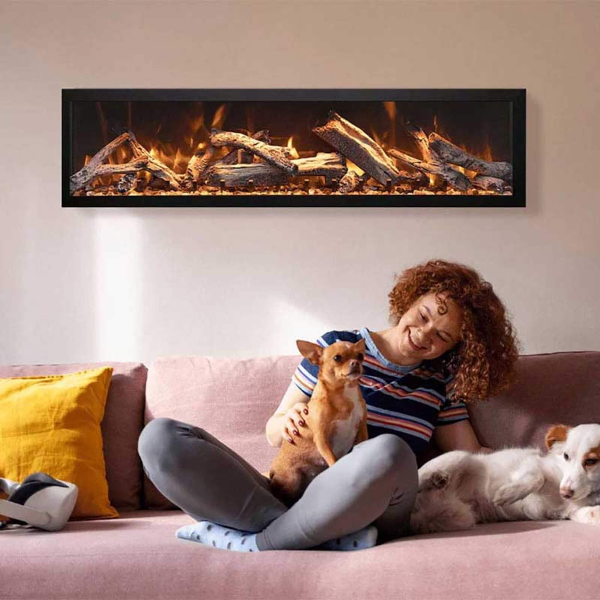 Amantii Panorama BI Deep 60-Inch Smart Electric Fireplace [BI-60-DEEP-OD] (SAK75391)