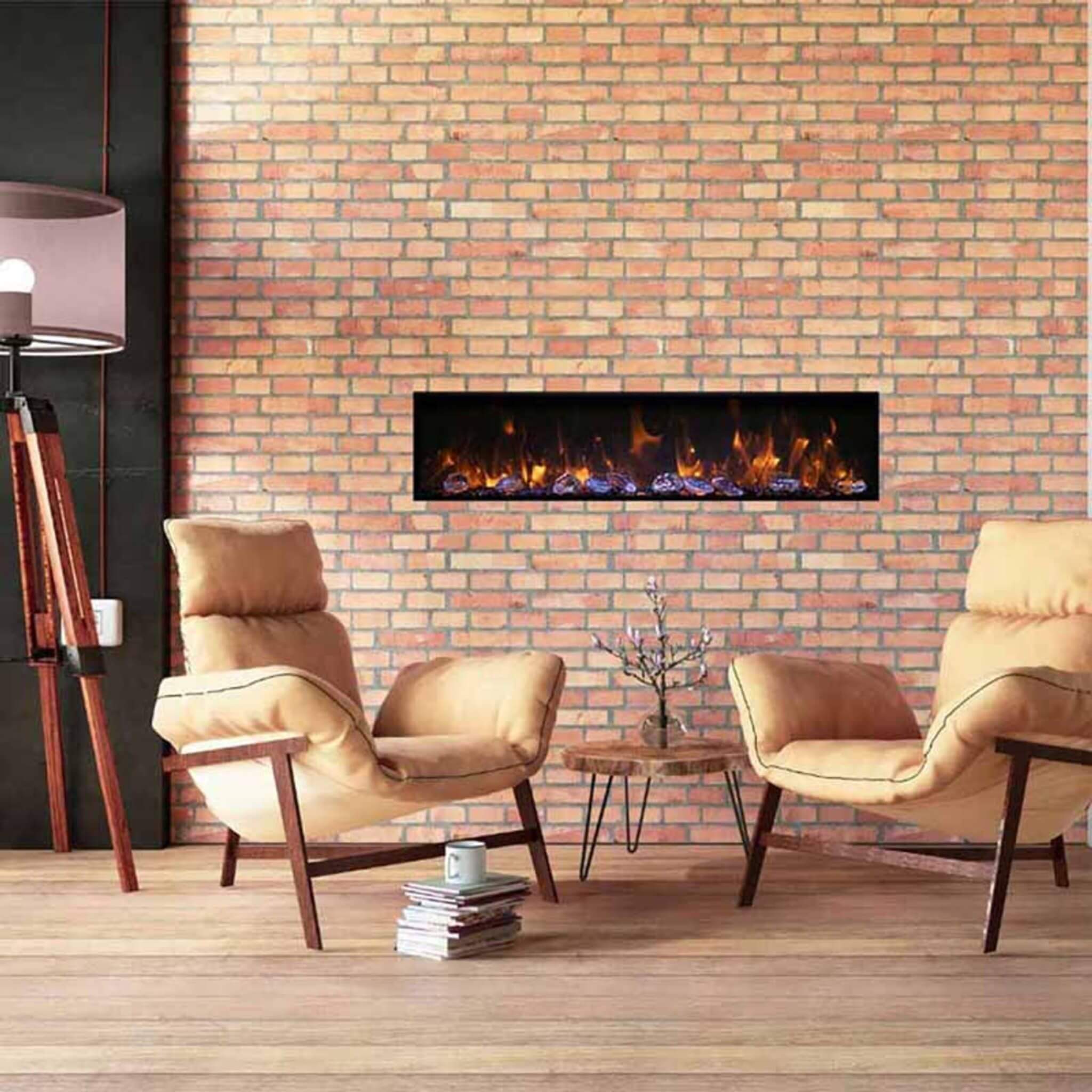 Amantii Panorama BI Deep 60-Inch Smart Electric Fireplace [BI-60-DEEP-OD] (SAK75391)