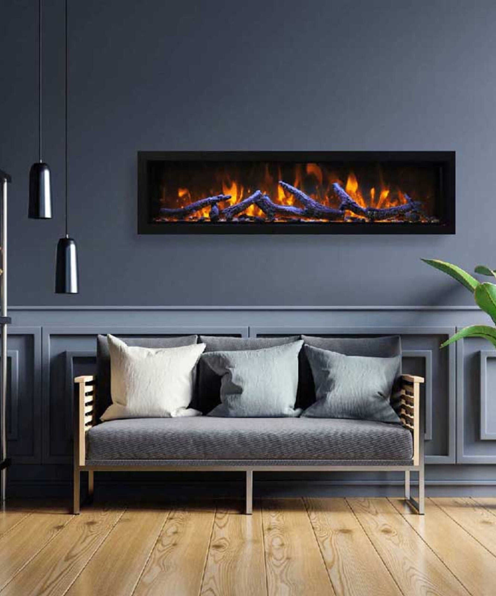 Amantii Panorama BI Deep XT Smart Electric Fireplace [BI-60/72/88-DEEP-XT] (SAK73845)
