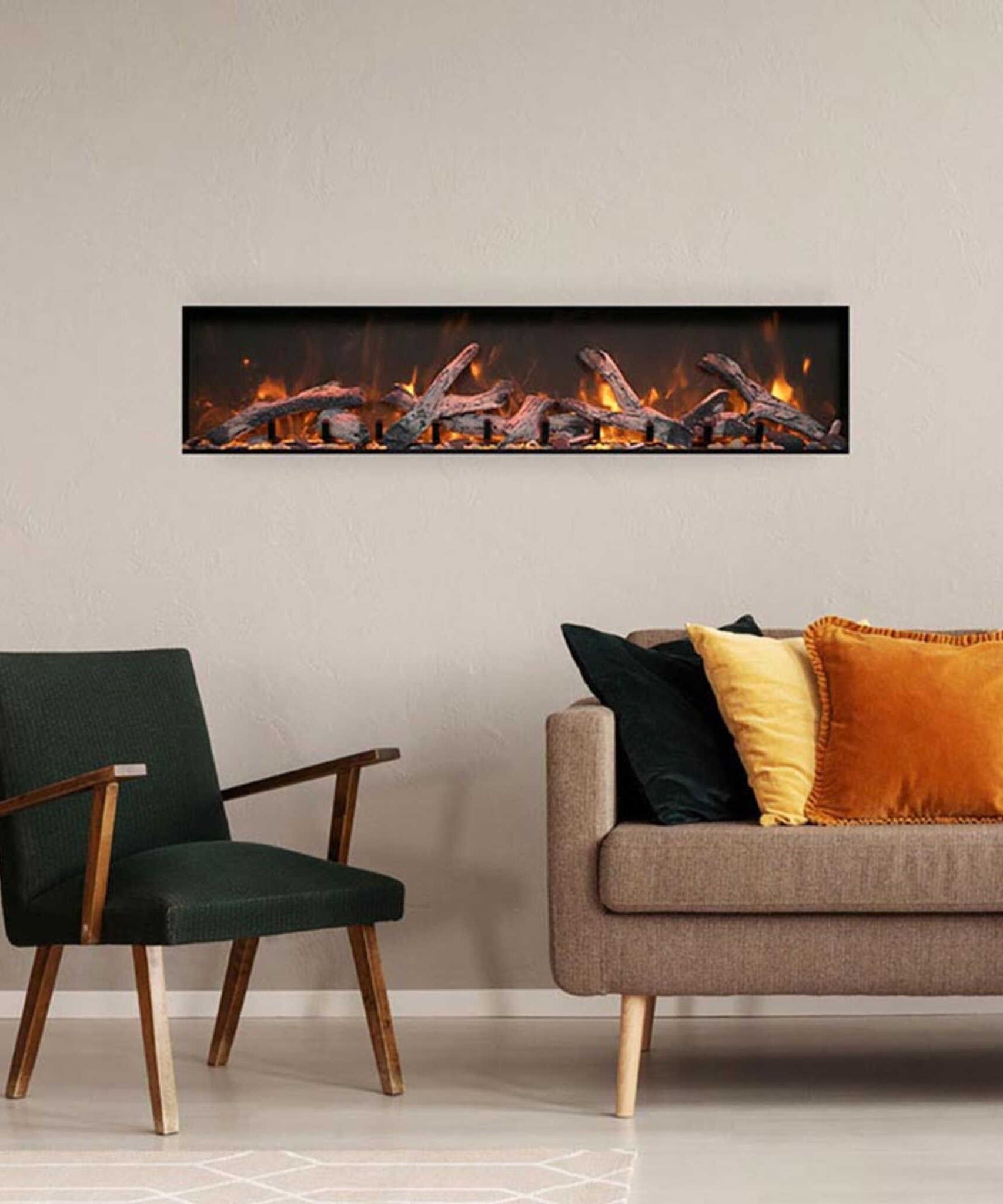 Amantii Panorama BI Deep XT Smart Electric Fireplace [BI-60/72/88-DEEP-XT] (SAK73845)