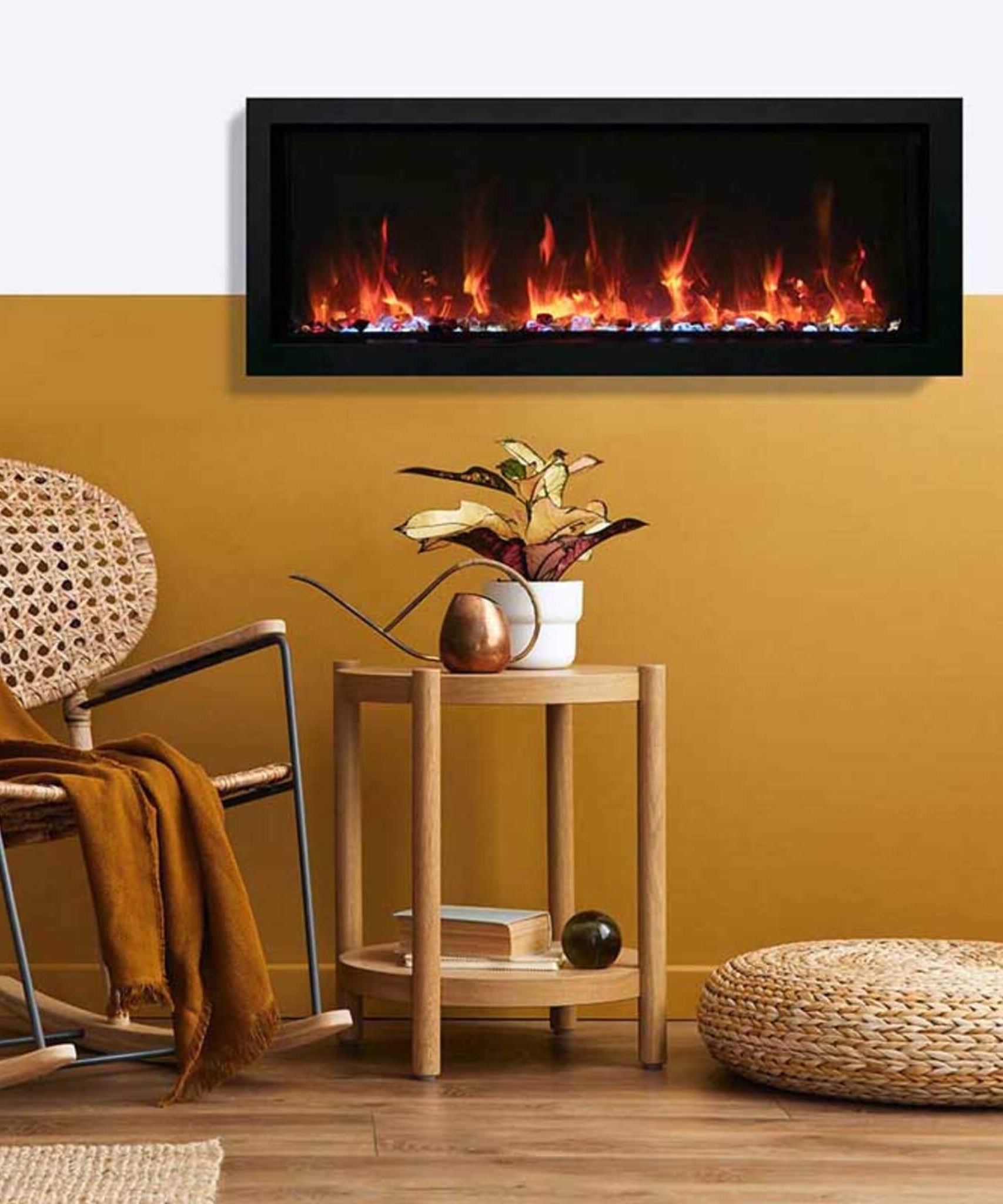 Amantii Panorama BI Extra Slim 60-Inch Smart Electric Fireplace [BI-60-XTRASLIM] (SAK59128)