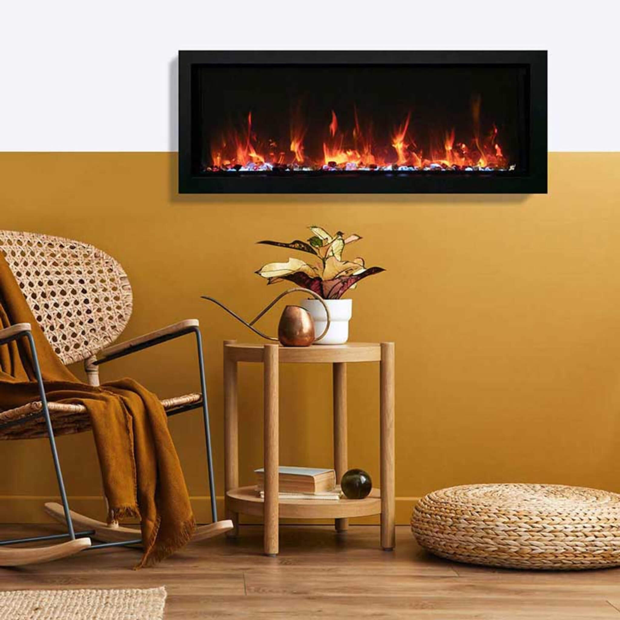 Amantii Panorama BI Extra Slim 60-Inch Smart Electric Fireplace [BI-60-XTRASLIM] (SAK59128)