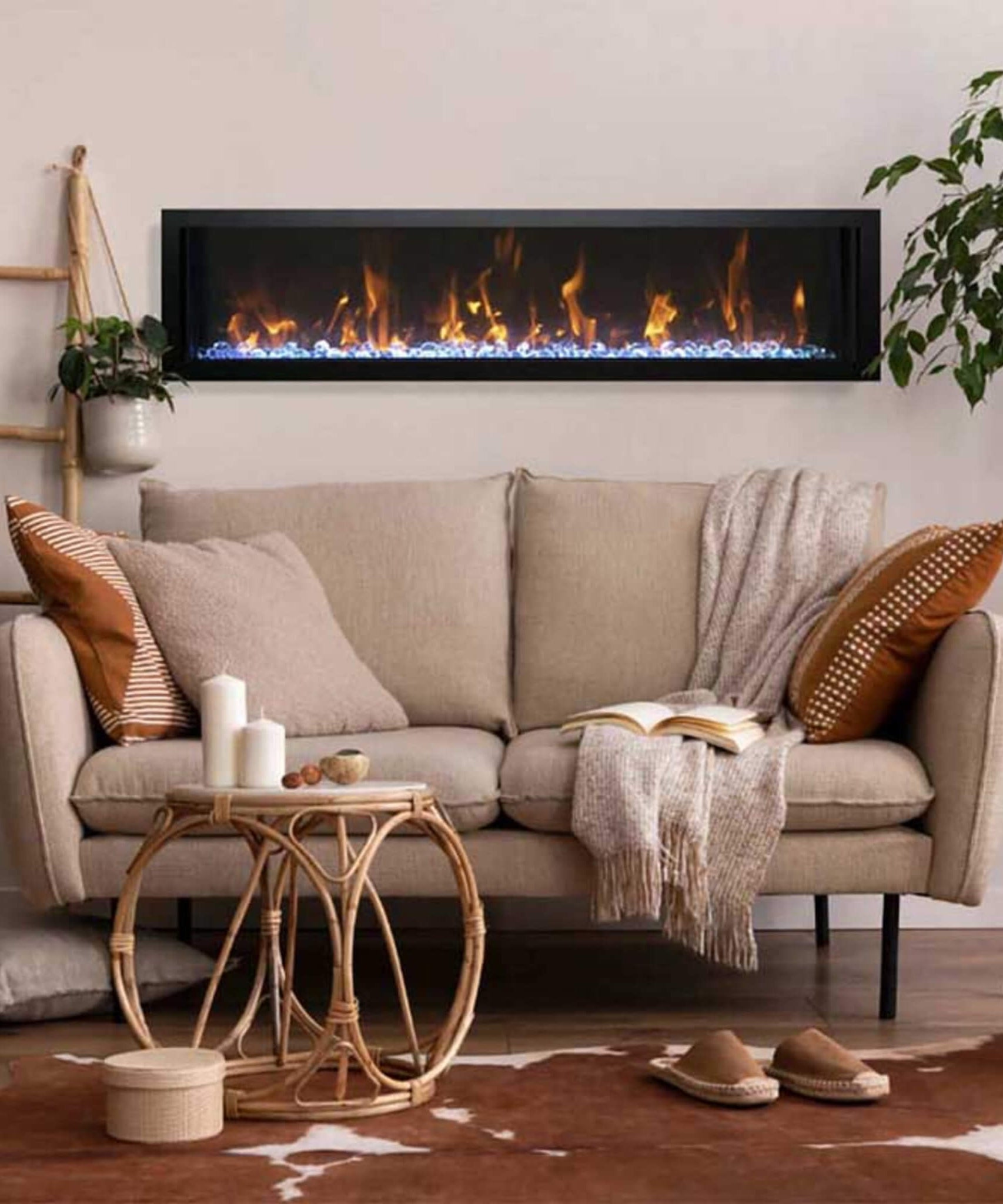Amantii Panorama BI Slim Smart Electric Fireplace [BI-50/60/72-SLIM-OD] (SAK46329)