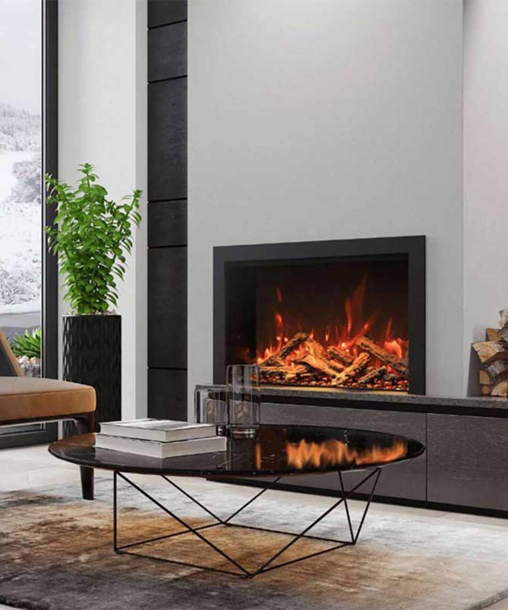 Amantii TRD Smart Electric Fireplace Insert [TRD-26/30/38/44] (SAK83819)