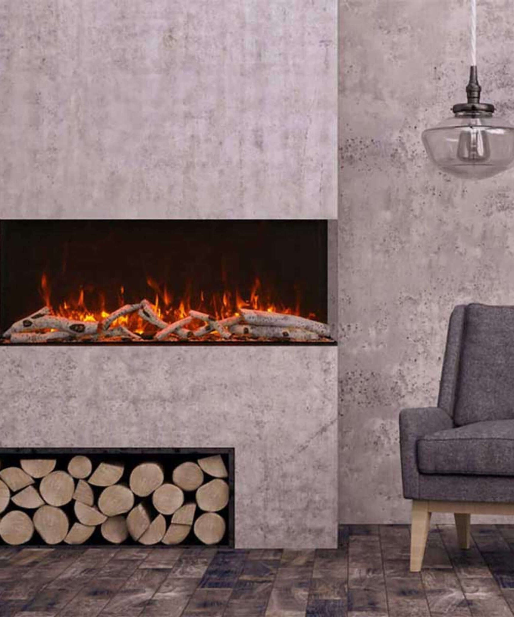Amantii Tru-View Extra Tall XL 50-Inch Electric Fireplace [50-TRV-XT-XL-WIFI] (SAK53814)