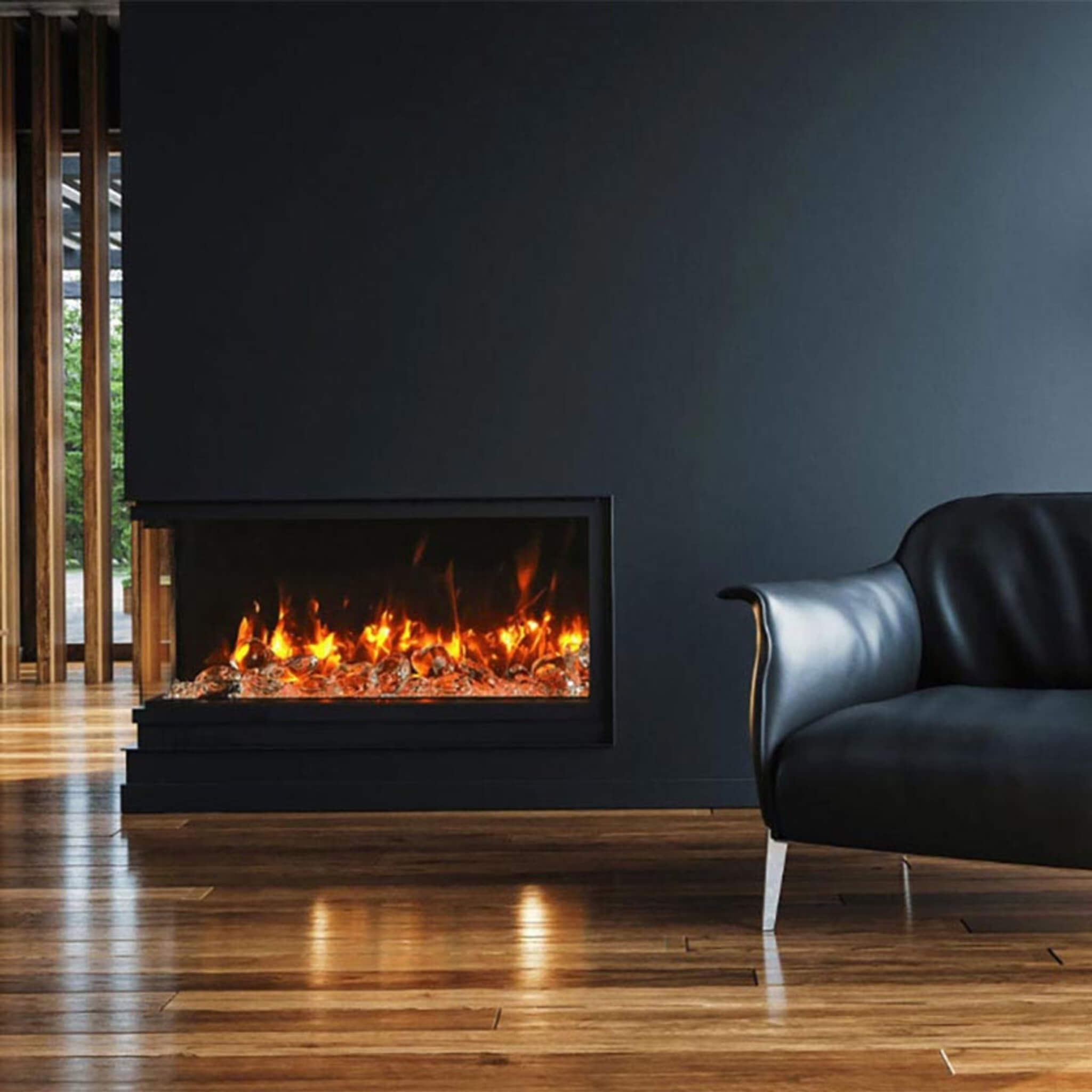 Amantii Tru-View Slim Smart 3-Sided Built-In Electric Fireplace [50/60-TRV-SLIM] (SAK28645)