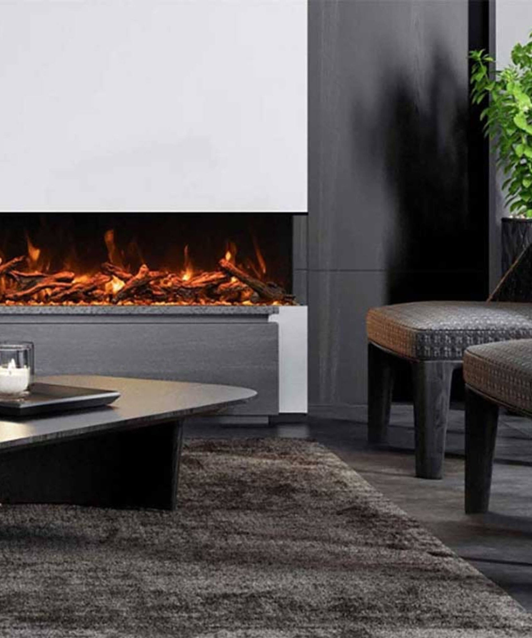 Amantii Tru-View XL Deep Smart Electric Fireplace [50/60/72-TRU-VIEW-XL] (SAK52864)