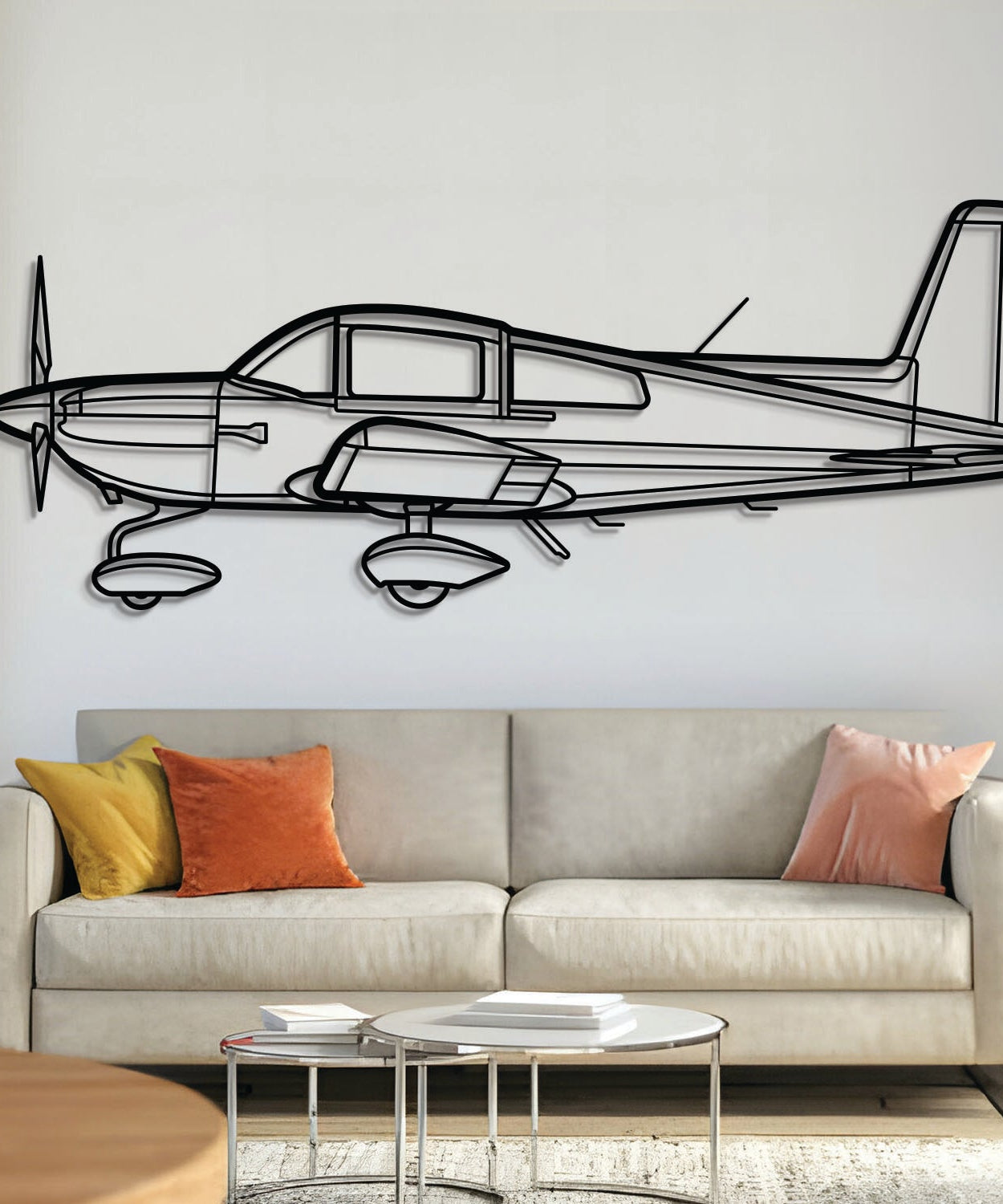 AG-5B Tiger Metallflugzeug Wandkunst - NCP0023