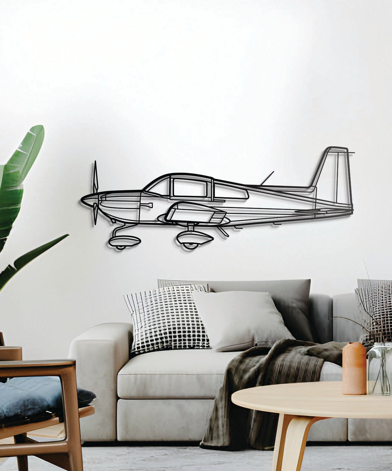 AG-5B Tiger Metallflugzeug Wandkunst - NCP0023
