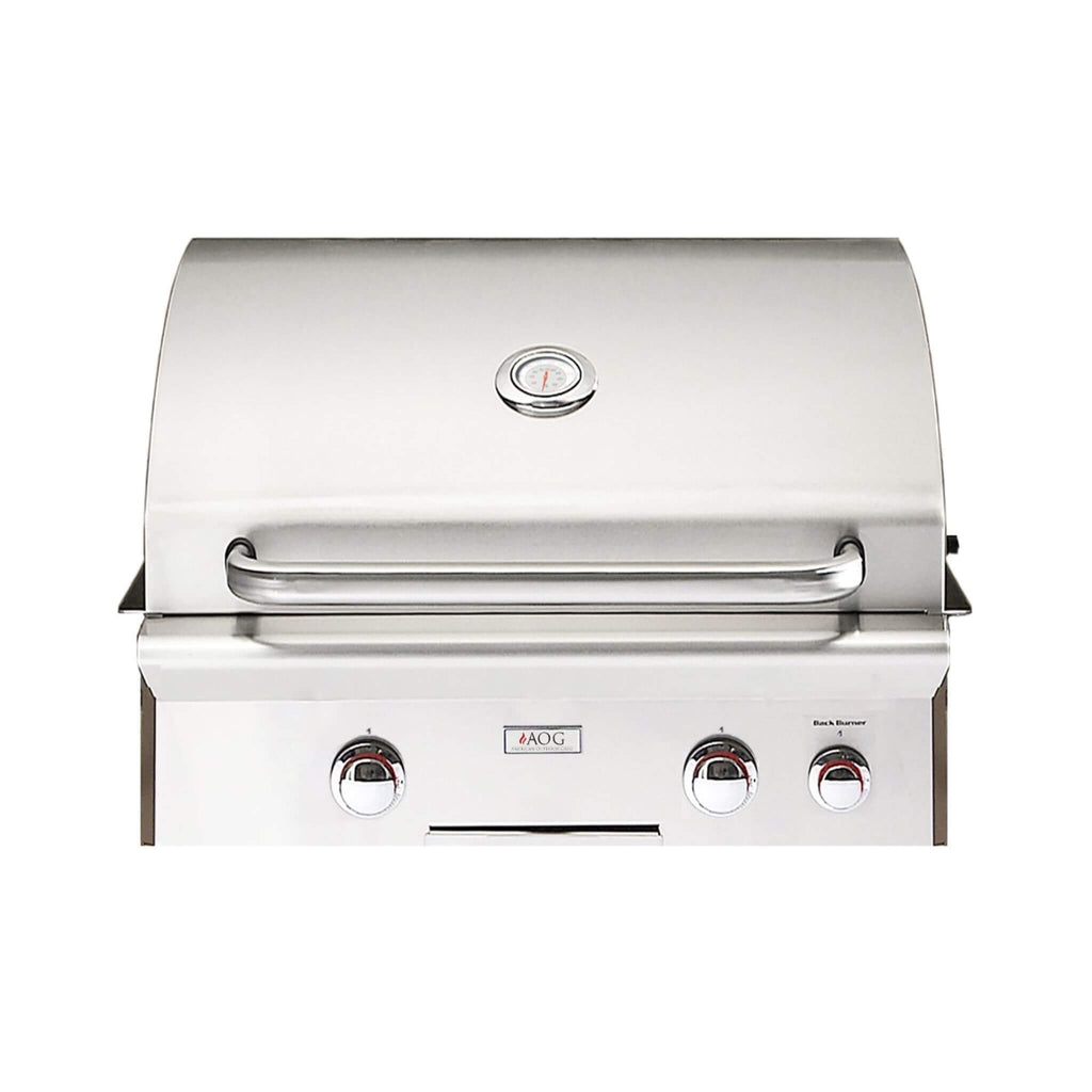 American Outdoor Grill L-Series 24-Inch 2-Burner Built-In Natural Gas Grill W/ Rotisserie Kit [24NBL] (SAK81425)