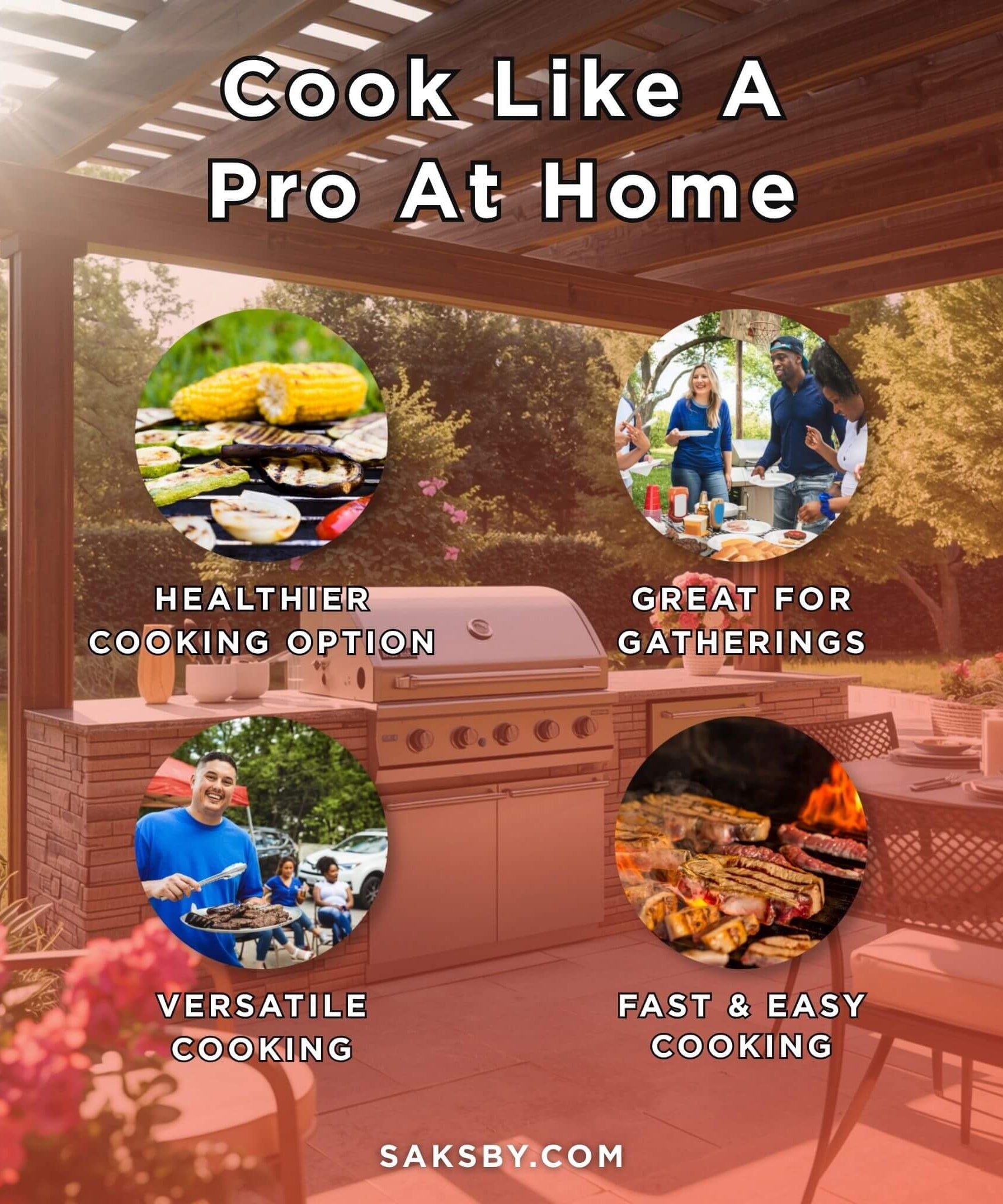 American Outdoor Grill L-Series 30-Inch 3-Burner Built-In Natural Gas Grill W/ Rotisserie Kit [30NBL] (SAK57636)