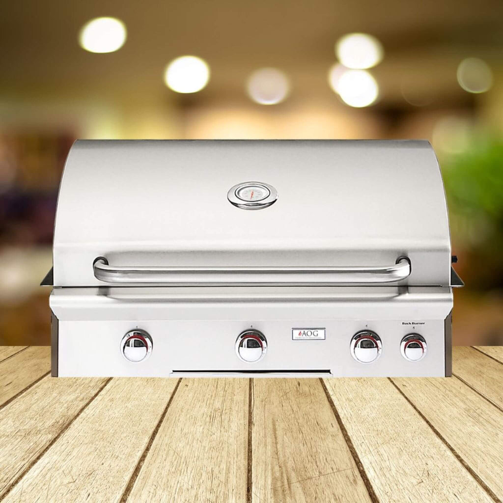 American Outdoor Grill L-Series 30-Inch 3-Burner Built-In Natural Gas Grill W/ Rotisserie Kit [30NBL] (SAK57636)