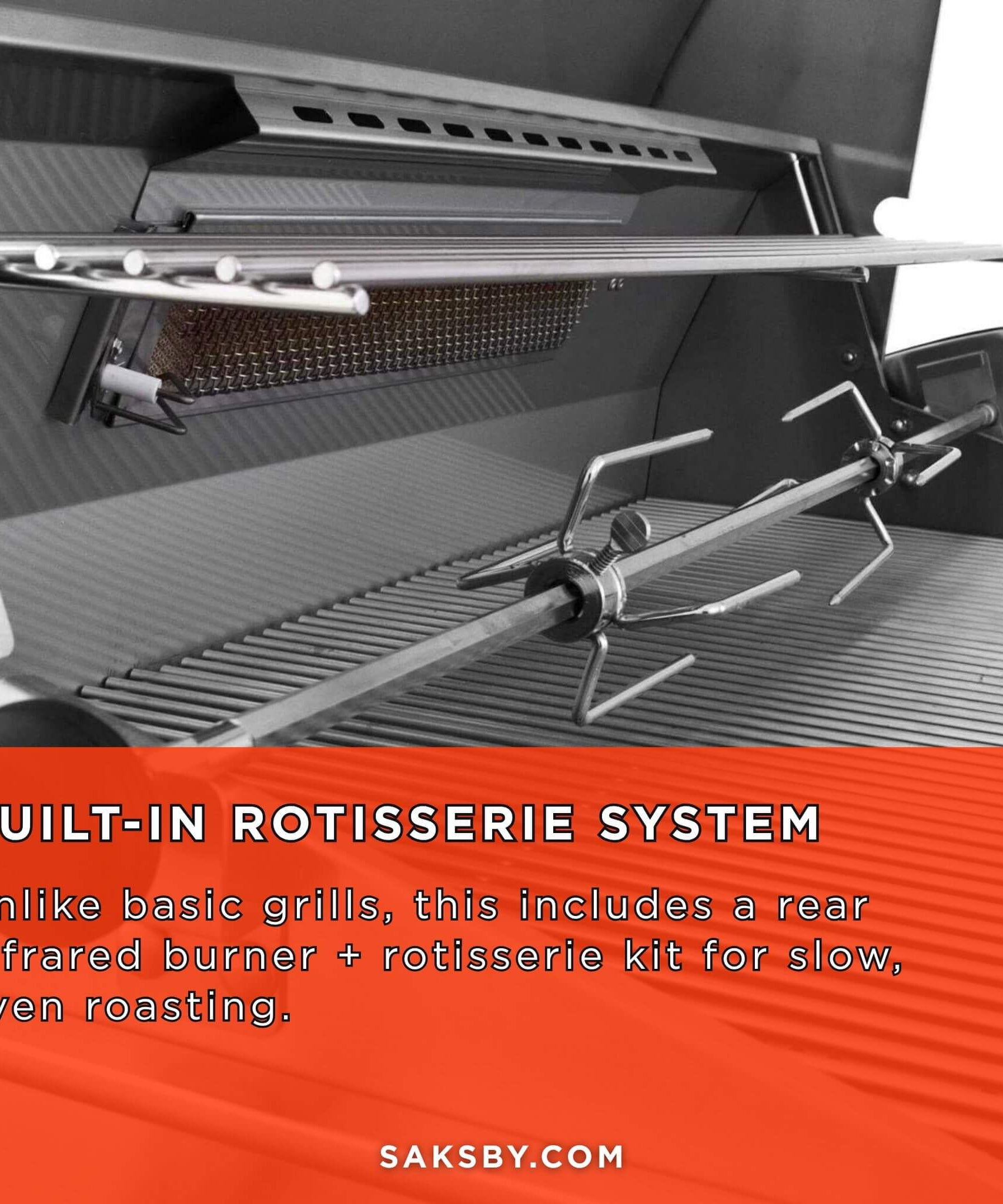 American Outdoor Grill L-Series 30-Inch 3-Burner Built-In Natural Gas Grill W/ Rotisserie Kit [30NBL] (SAK57636)