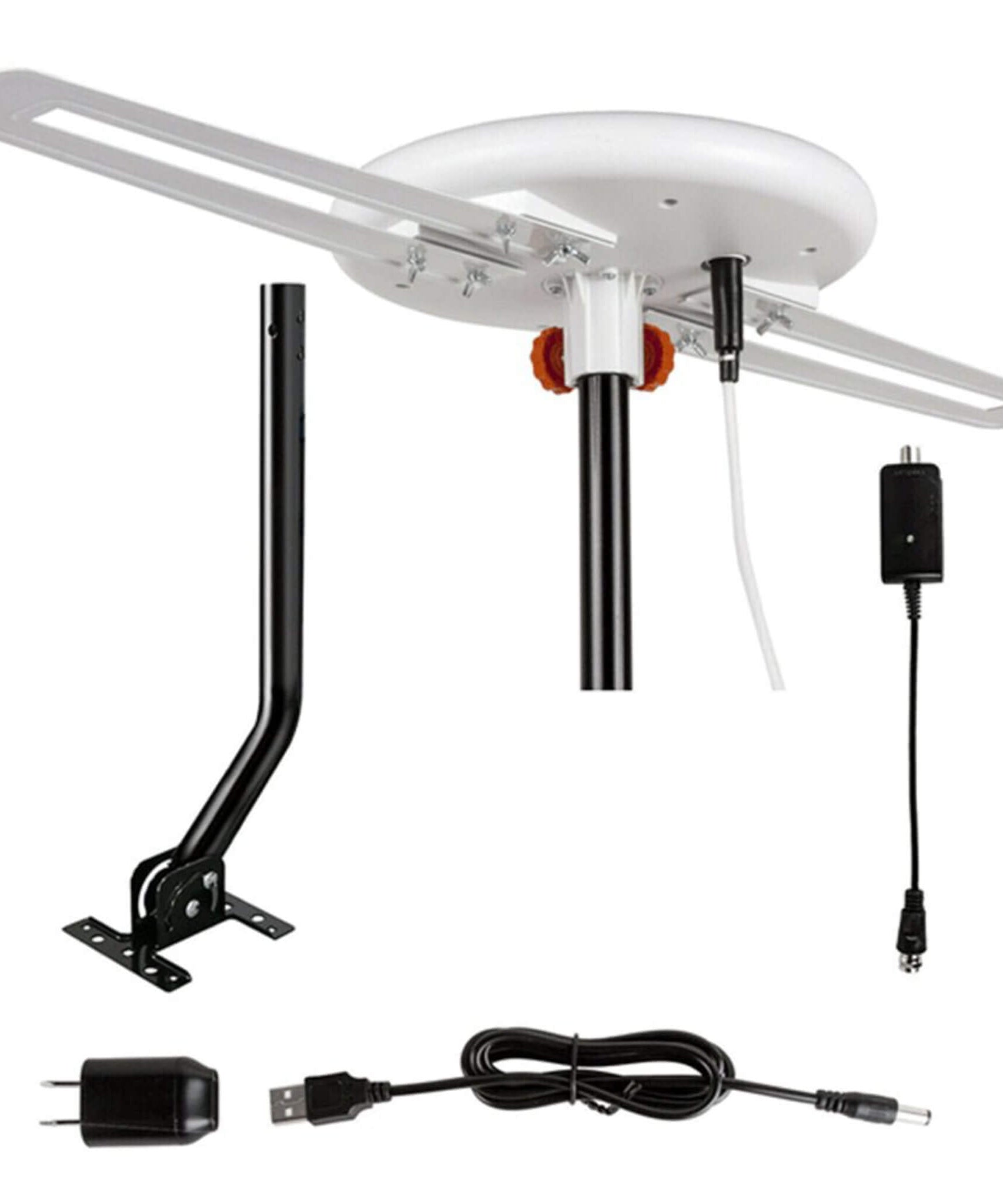 Amplified Outdoor Long Range Omni Directional Digital HDTV Antenna, 150 Miles (SAK91588)