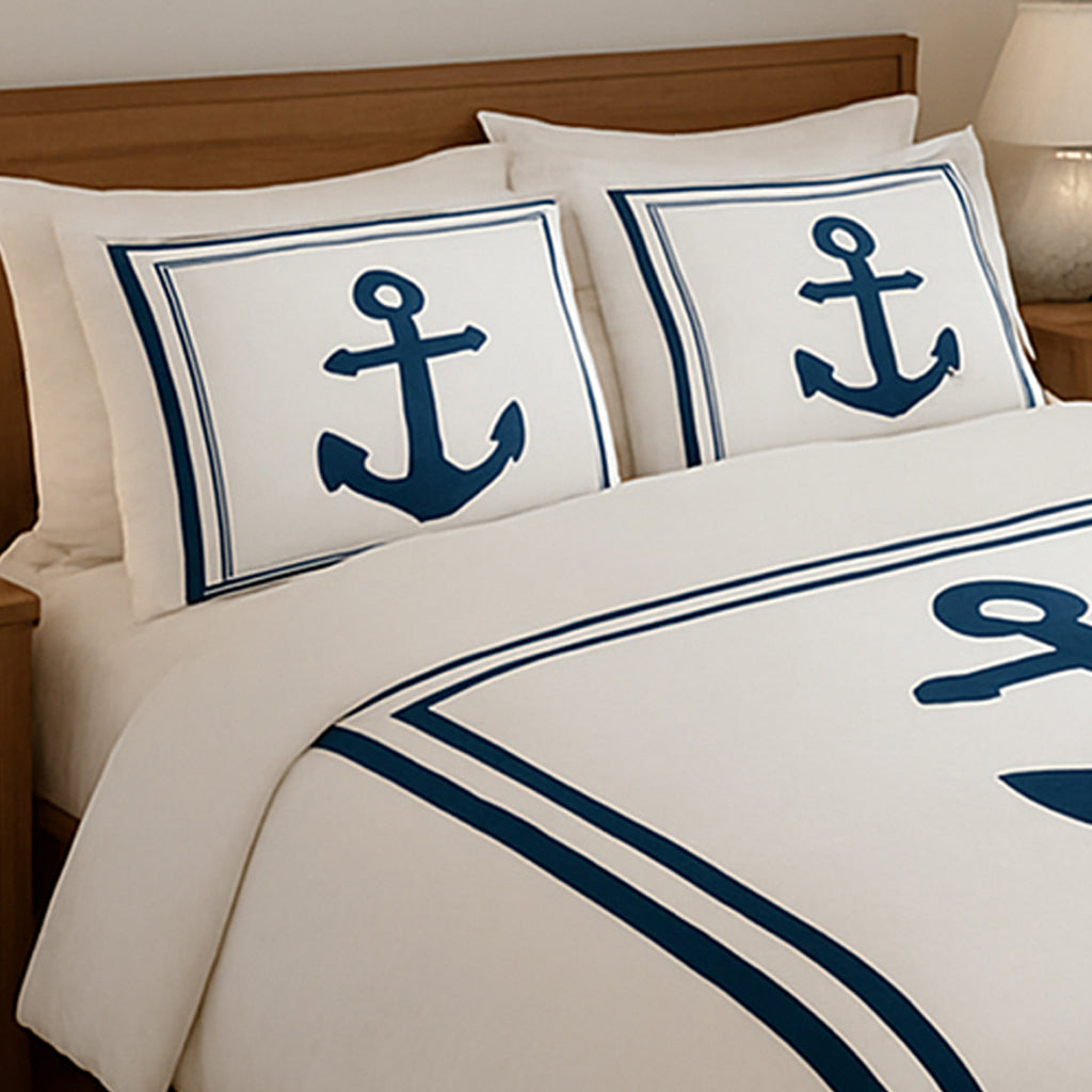Anchors Away Cotton Boating Duvet Cover Set