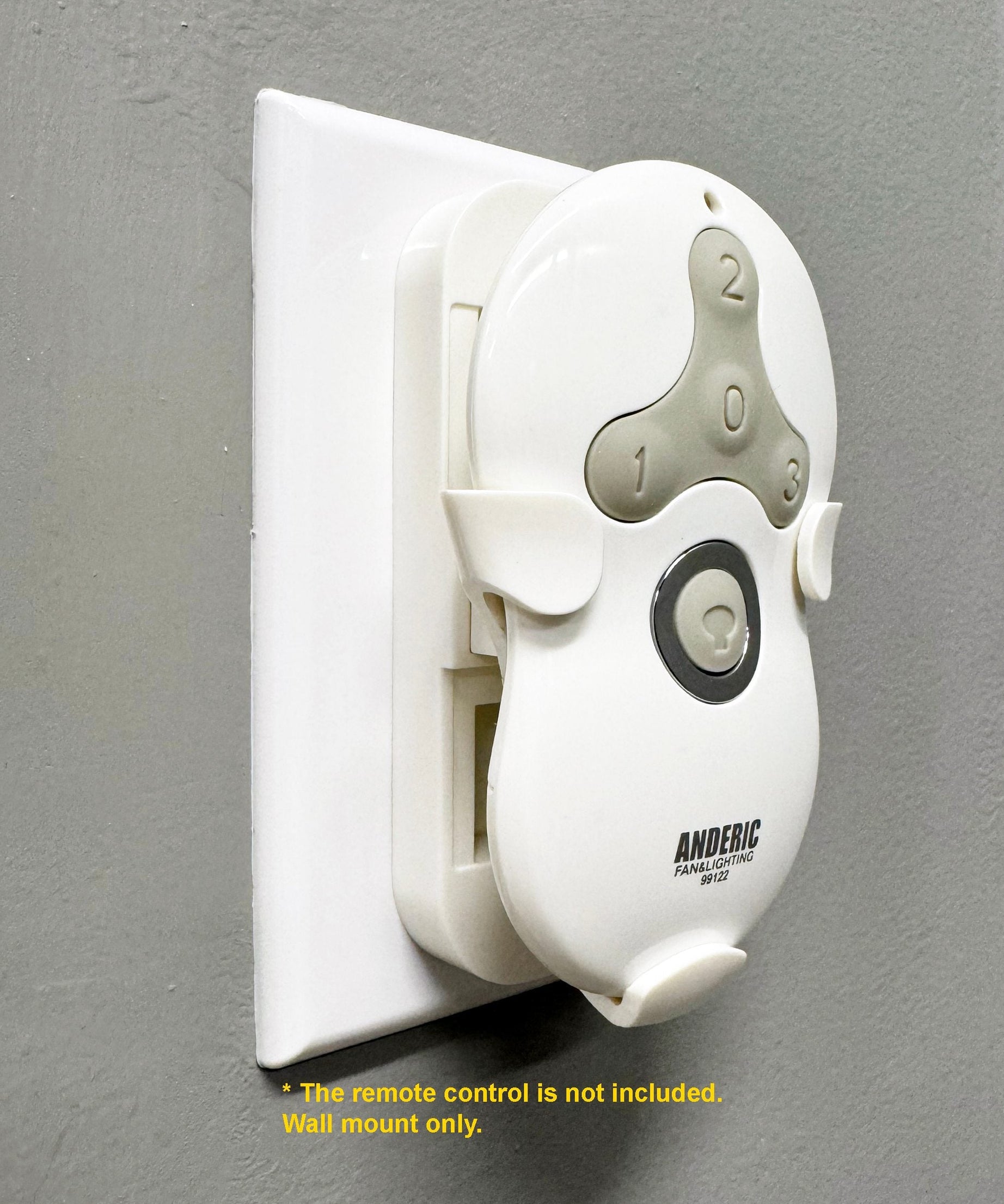 Anderic 99122WM Replacement Wall Mount Bracket for Hunter 99122 and 99123 Ceiling Fan Remote Controls