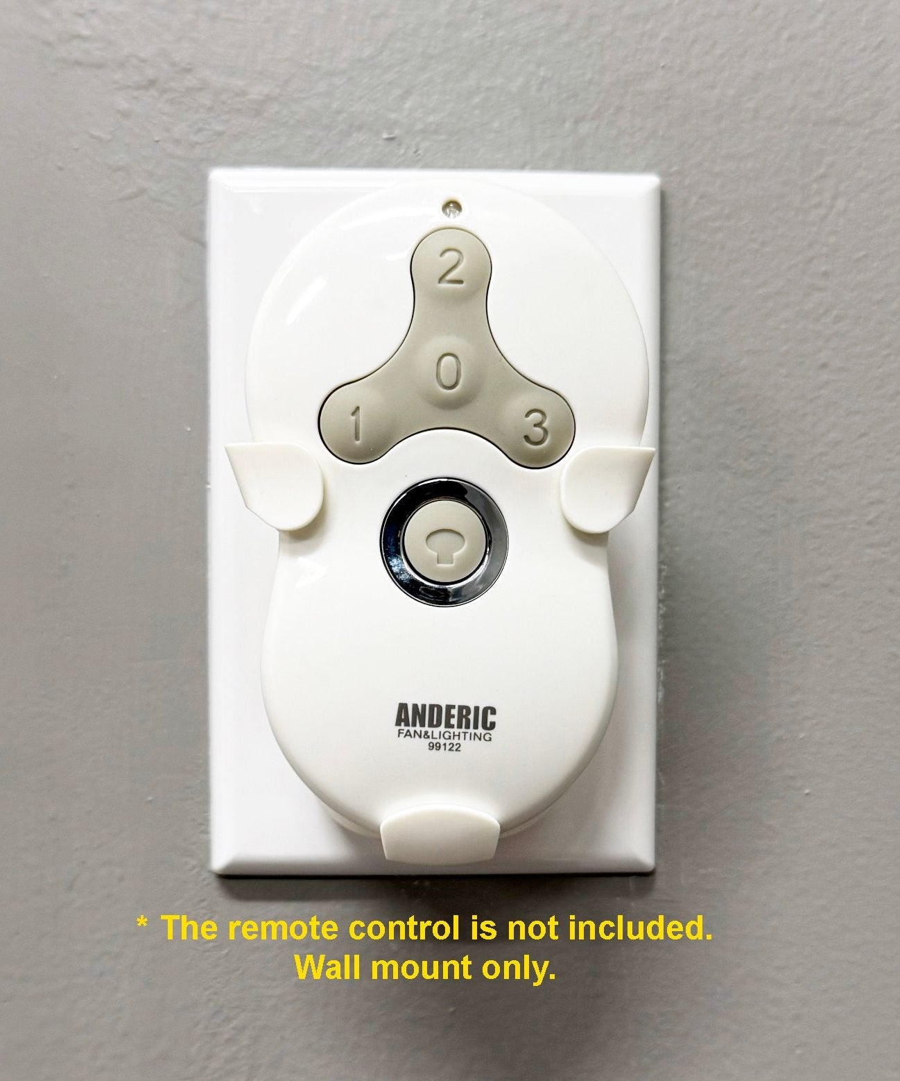Anderic 99122WM Replacement Wall Mount Bracket for Hunter 99122 and 99123 Ceiling Fan Remote Controls
