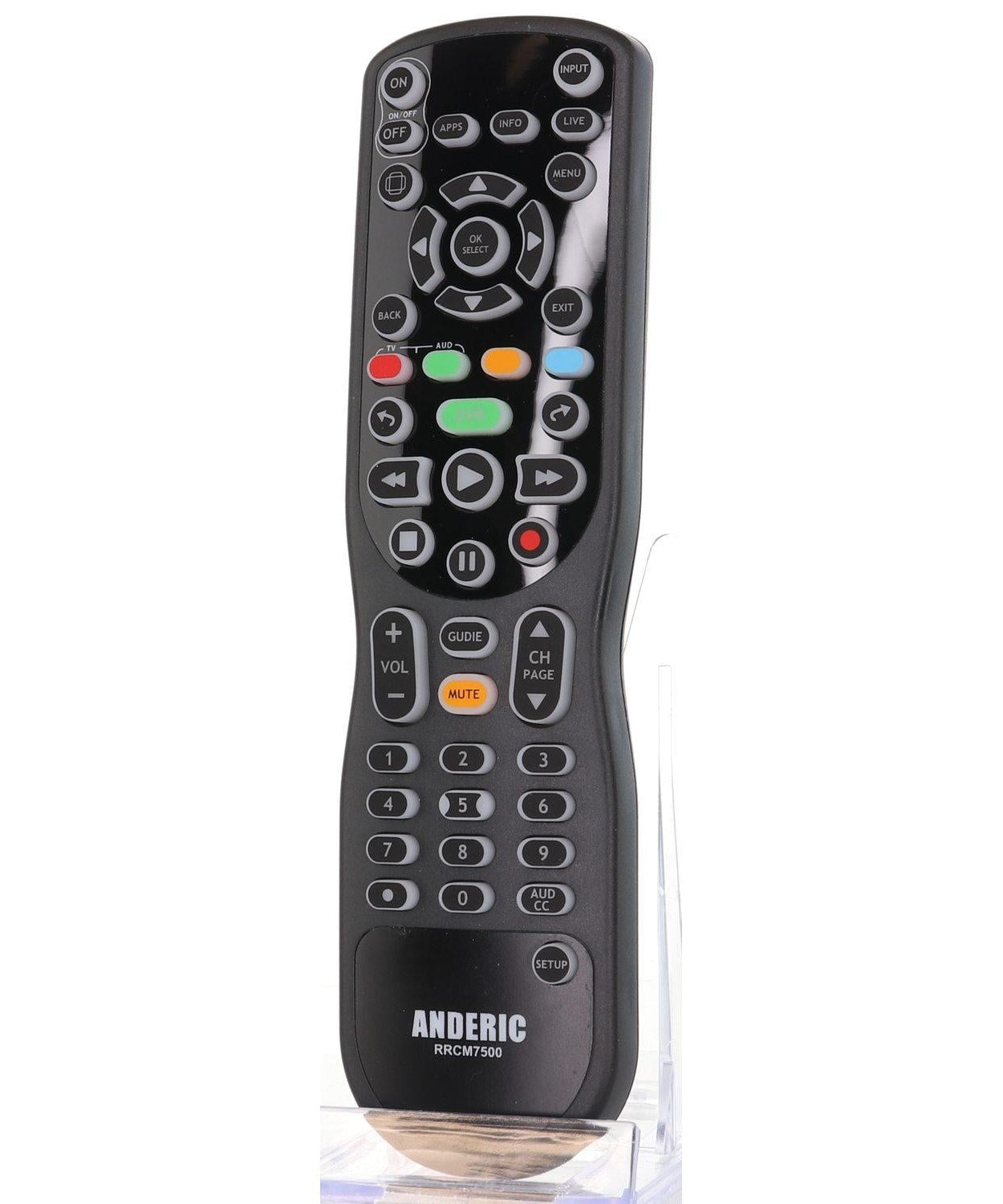 Anderic RRCM7500 Replacement Remote Control for Channel Master CM7500XRC2 DVR+ Over the Air Cable box
