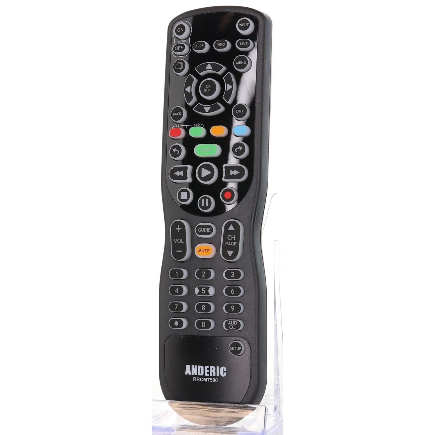 Anderic RRCM7500 Replacement Remote Control for Channel Master CM7500XRC2 DVR+ Over the Air Cable box