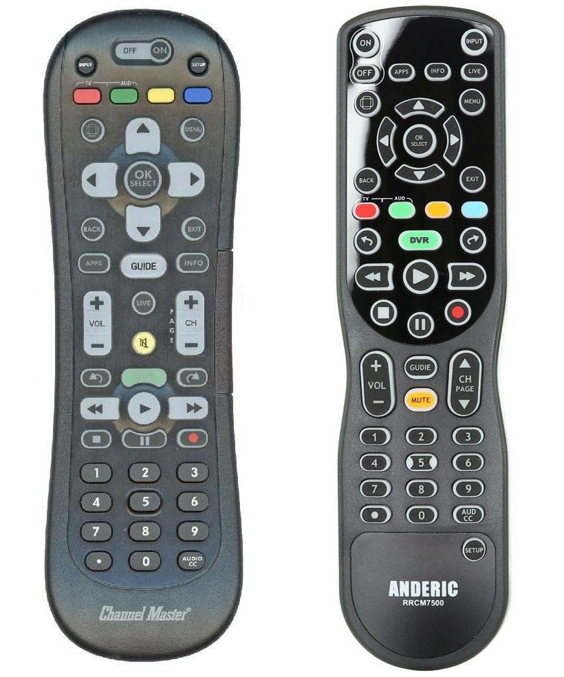Anderic RRCM7500 Replacement Remote Control for Channel Master CM7500XRC2 DVR+ Over the Air Cable box