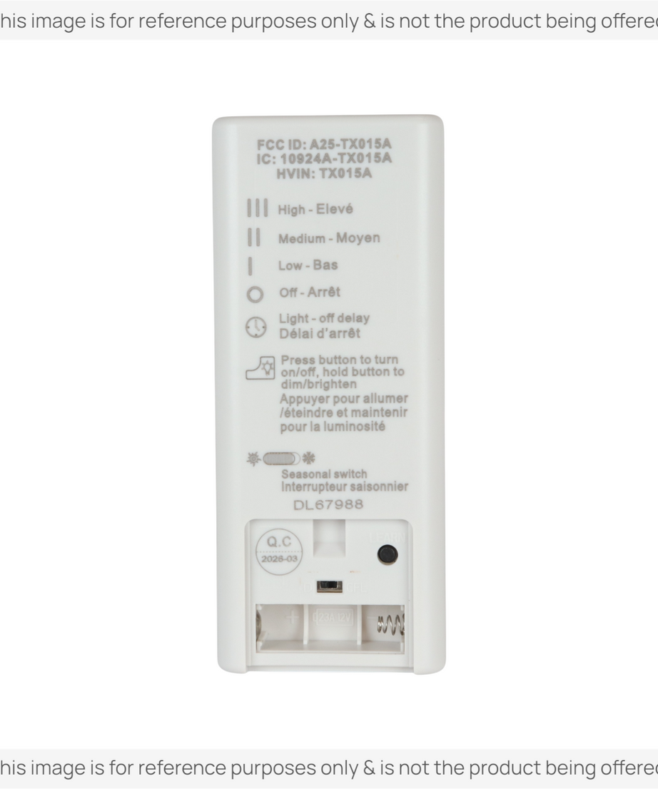Anderic Substitute for Harbor Breeze A25-TX015A Ceiling Fan Remote Control TX015A For Sailstream Fan [RRTX015]