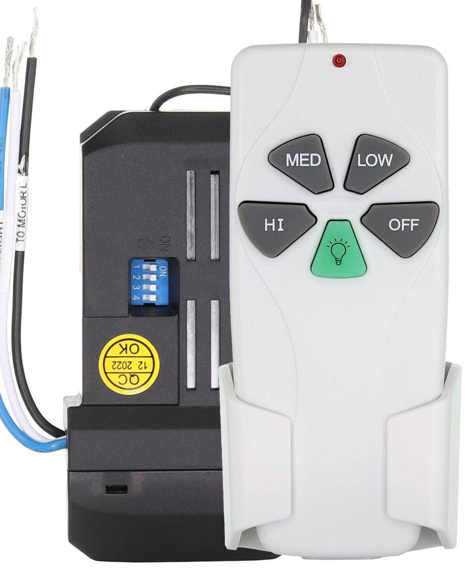 Anderic FAN53TW-UC7067FMRX-KIT Universal 3-Speed Add-on Ceiling Fan Remote Control Kit