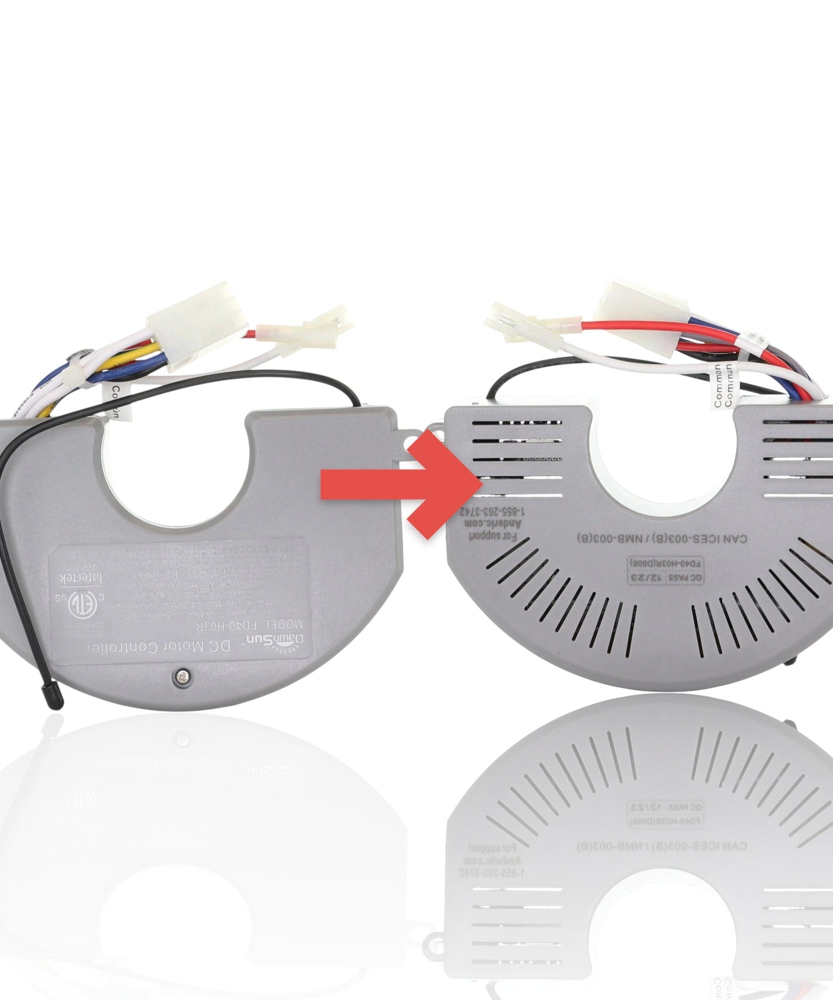 Anderic Substitute for DawnSun FD40-H02R with Up / down light Ceiling Fan Receiver [FD40-H03R]