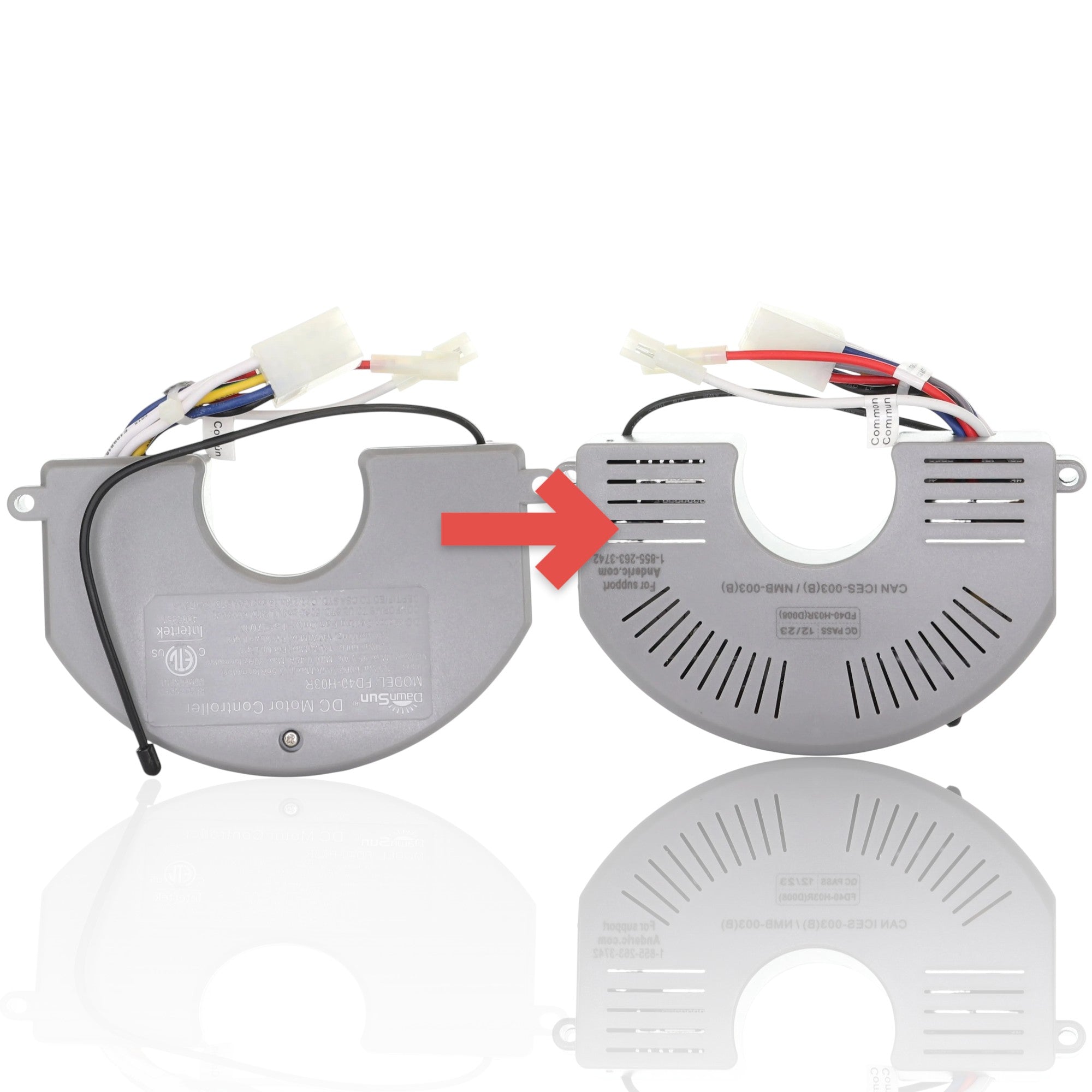 Anderic Substitute for DawnSun FD40-H02R with Up / down light Ceiling Fan Receiver [FD40-H03R]
