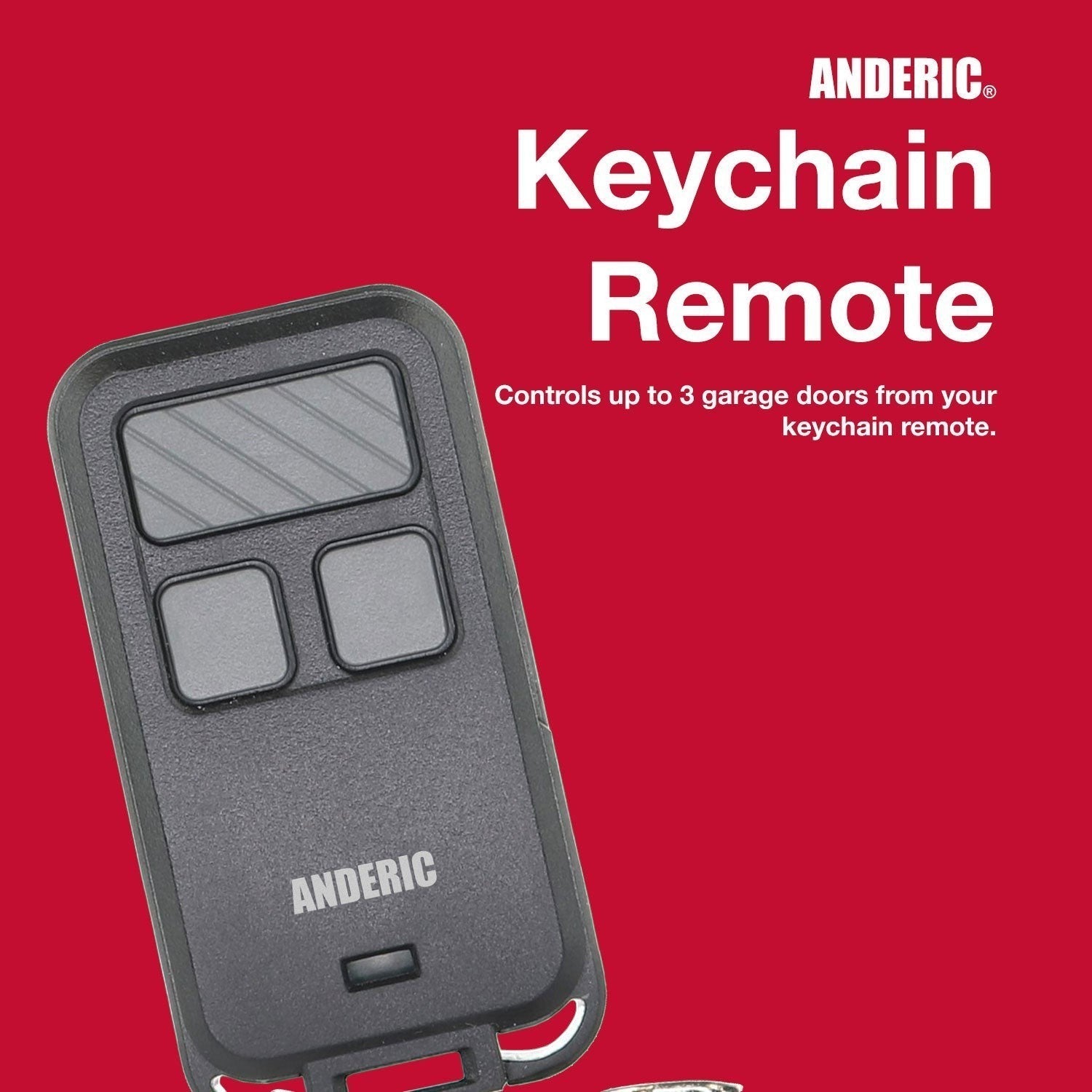 Substitute for Chamberlain 956EVC 3-Button Keychain For all Chamberlain with Learn key Garage Door Opener Remote Control [890MAX]
