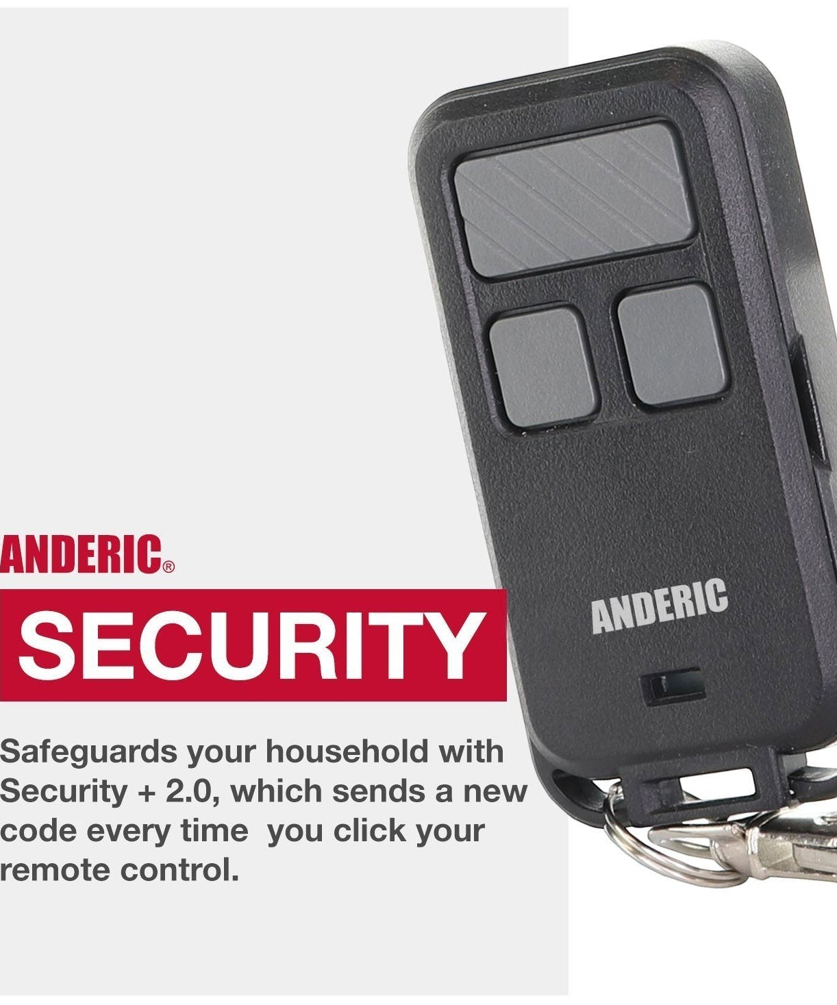 Substitute for Chamberlain 956EV-P2 3-Button Keychain For all Chamberlain with Learn key Garage Door Opener Remote Control [890MAX]