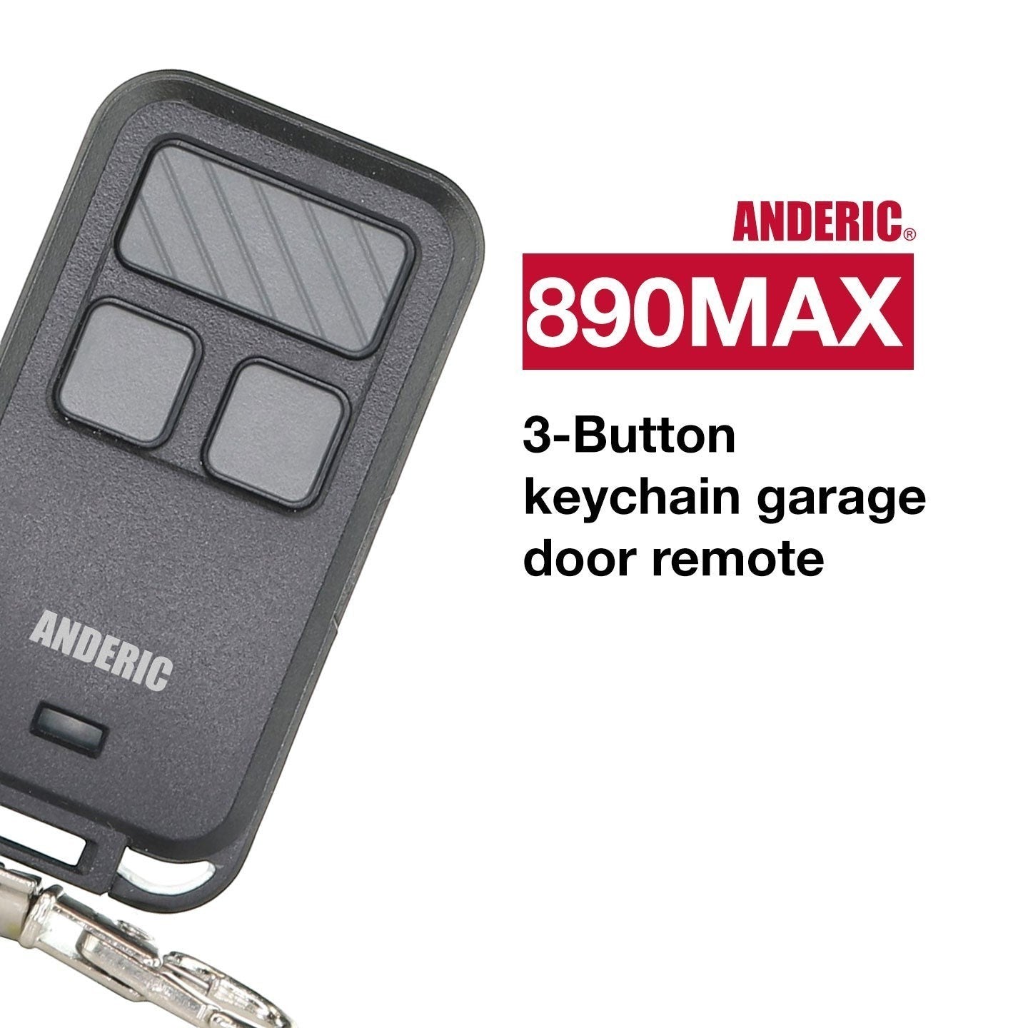 Substitute for Chamberlain 956EV-P2 3-Button Keychain For all Chamberlain with Learn key Garage Door Opener Remote Control [890MAX]