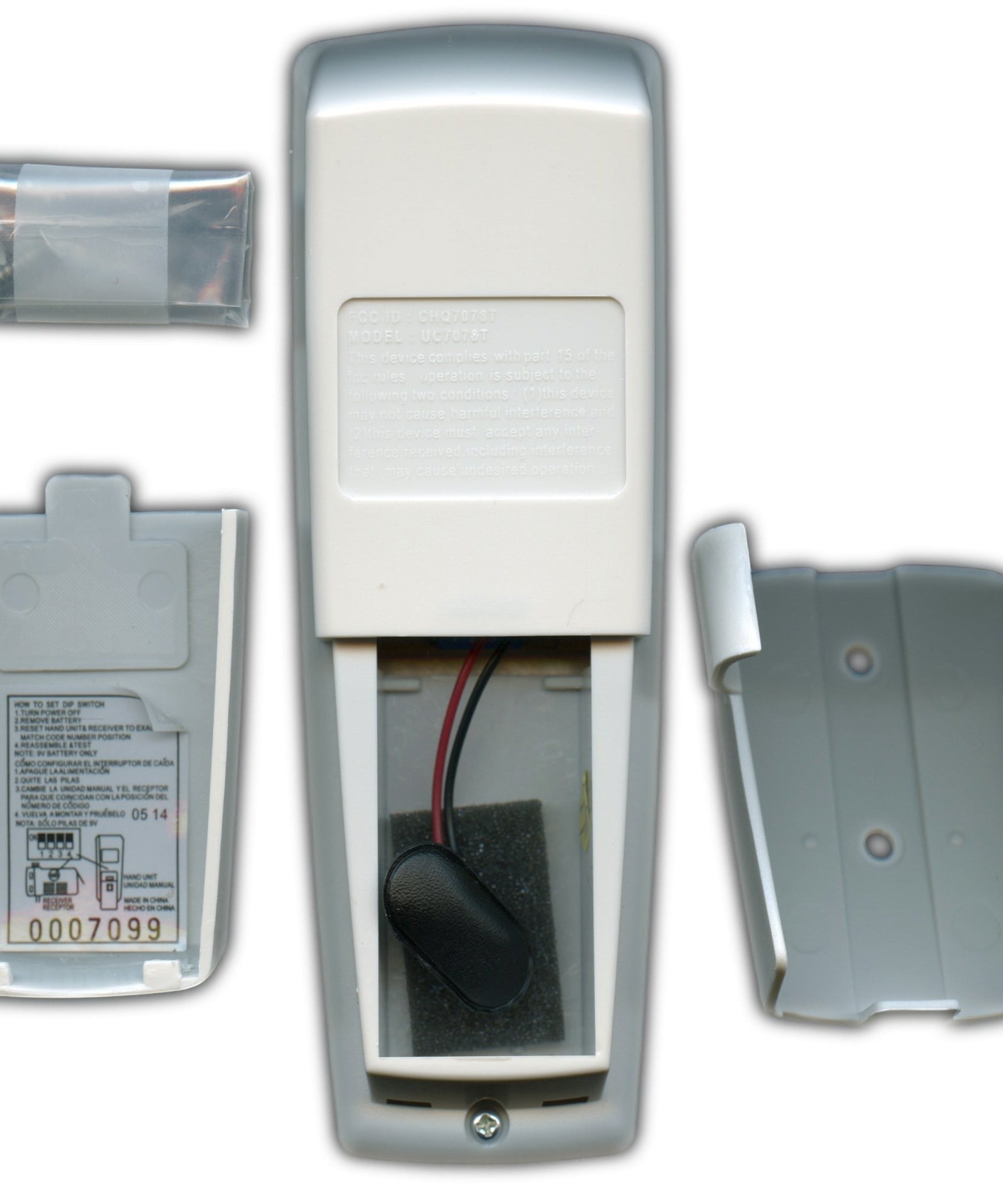 Anderic Substitute for Hunter 85112-04 Ceiling Fan Receiver [FAN2R-RR7078TR-KIT]