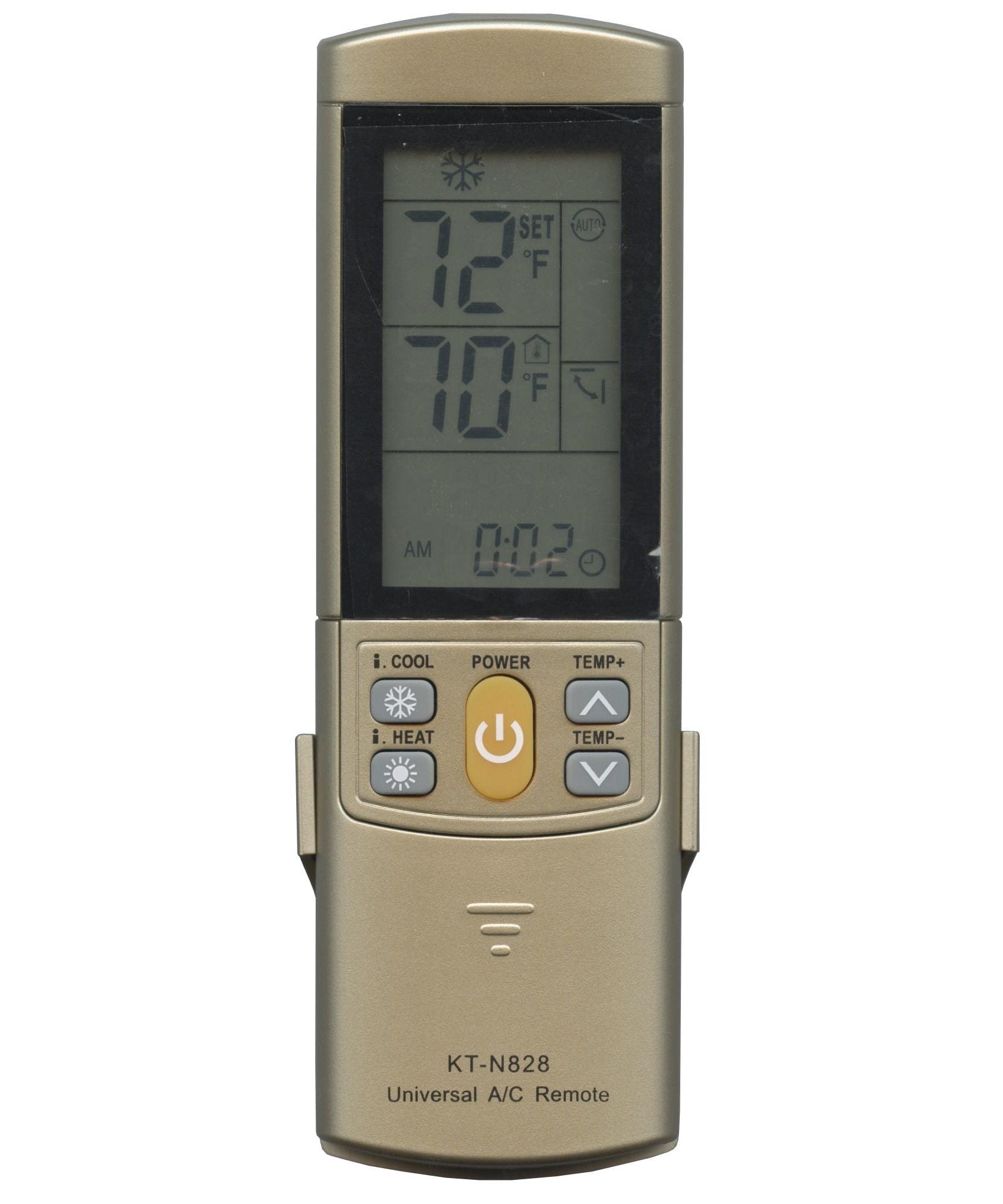 Anderic KTN828 (Gold) Universal Air Conditioner Remote Control for Mini Split, HVAC, Window, and Portable AC