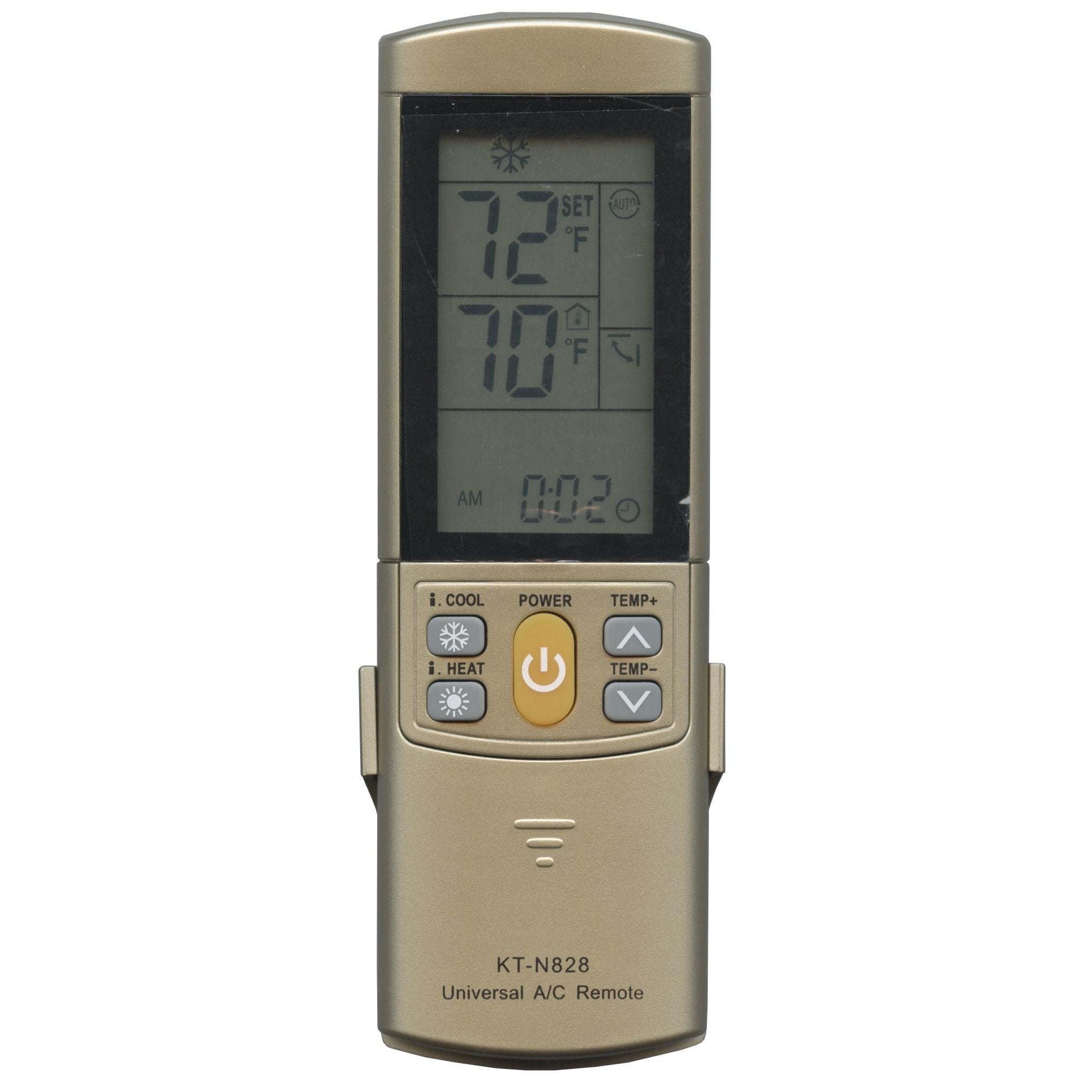 Anderic KTN828 (Gold) Universal Air Conditioner Remote Control for Mini Split, HVAC, Window, and Portable AC