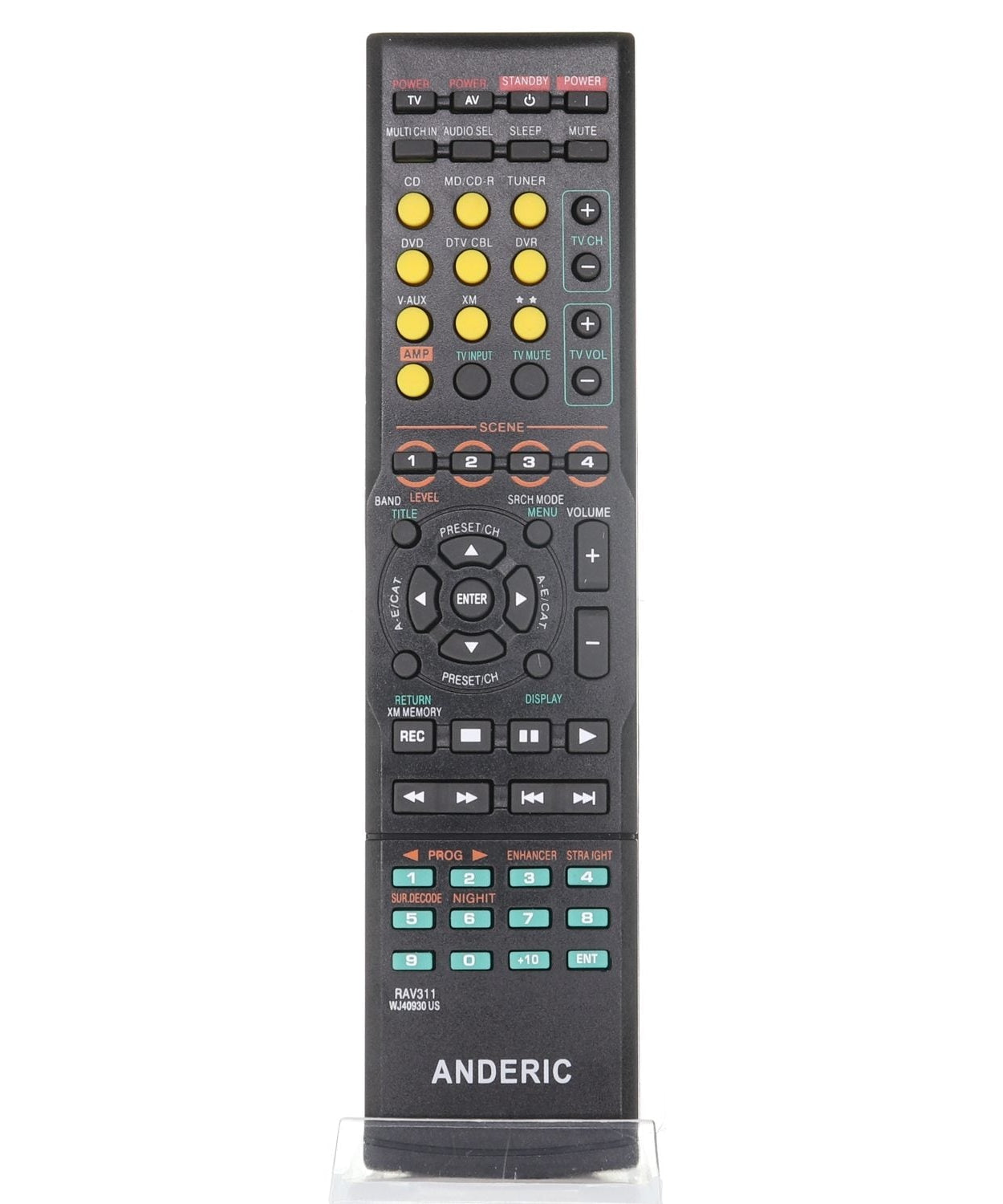 Anderic RRAV311 Replacement Receiver Remote Control for Yamaha RAV311 and others